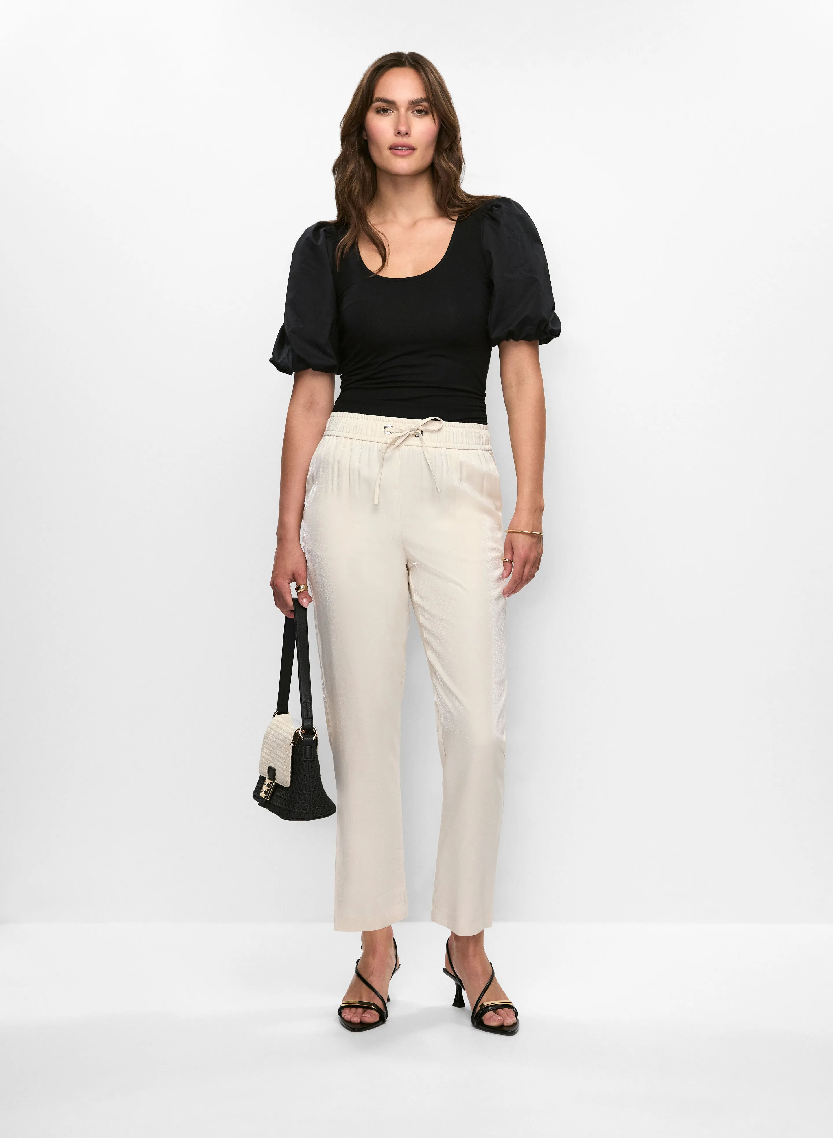 Puff Sleeve Top & Elastic Waist Pants sold by Melanie Lyne