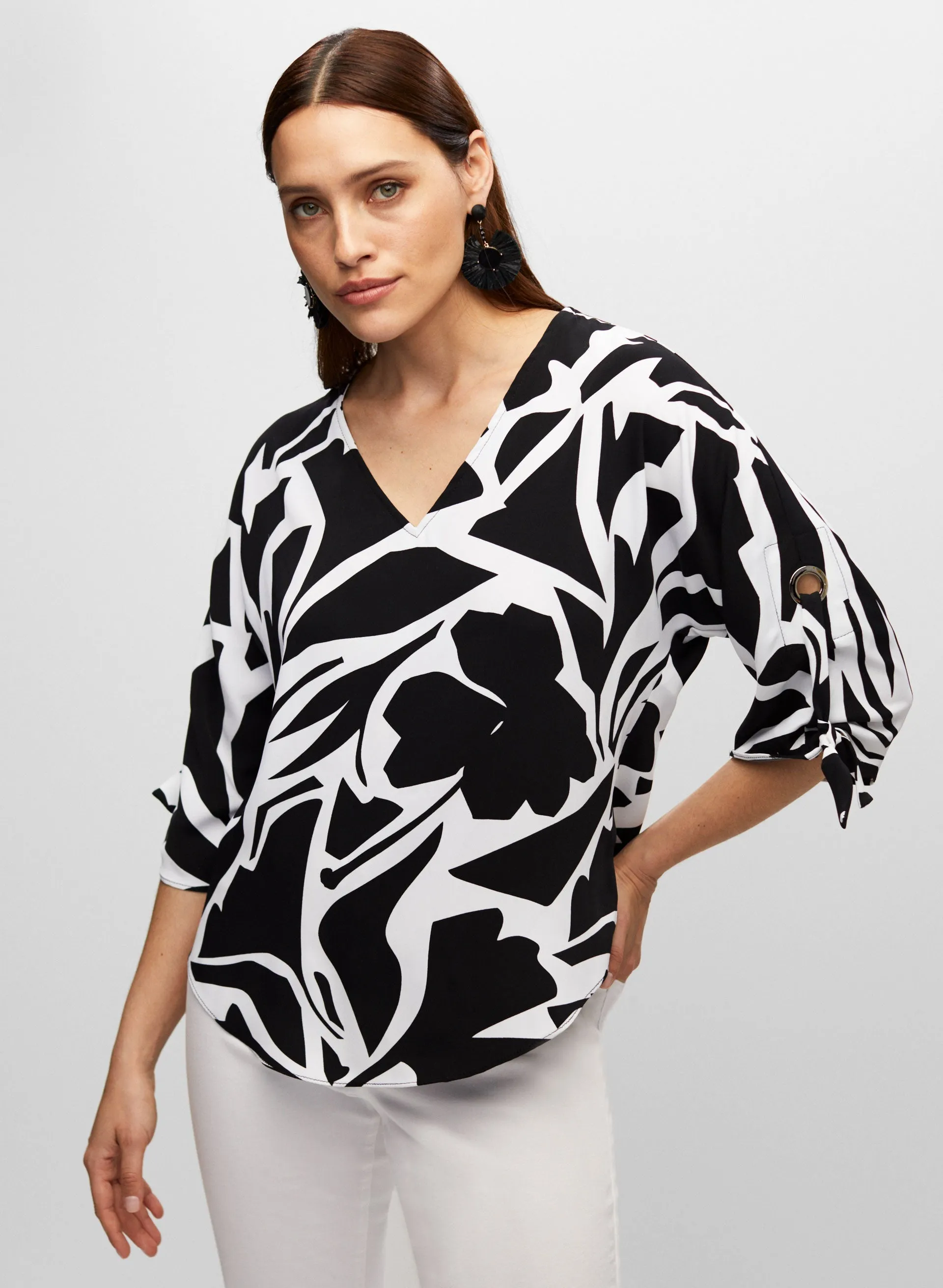 Joseph Ribkoff - Floral Print Top sold by Melanie Lyne product image thumbnail 5