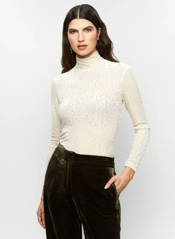 Velvet Leopard Print Top sold by Melanie Lyne