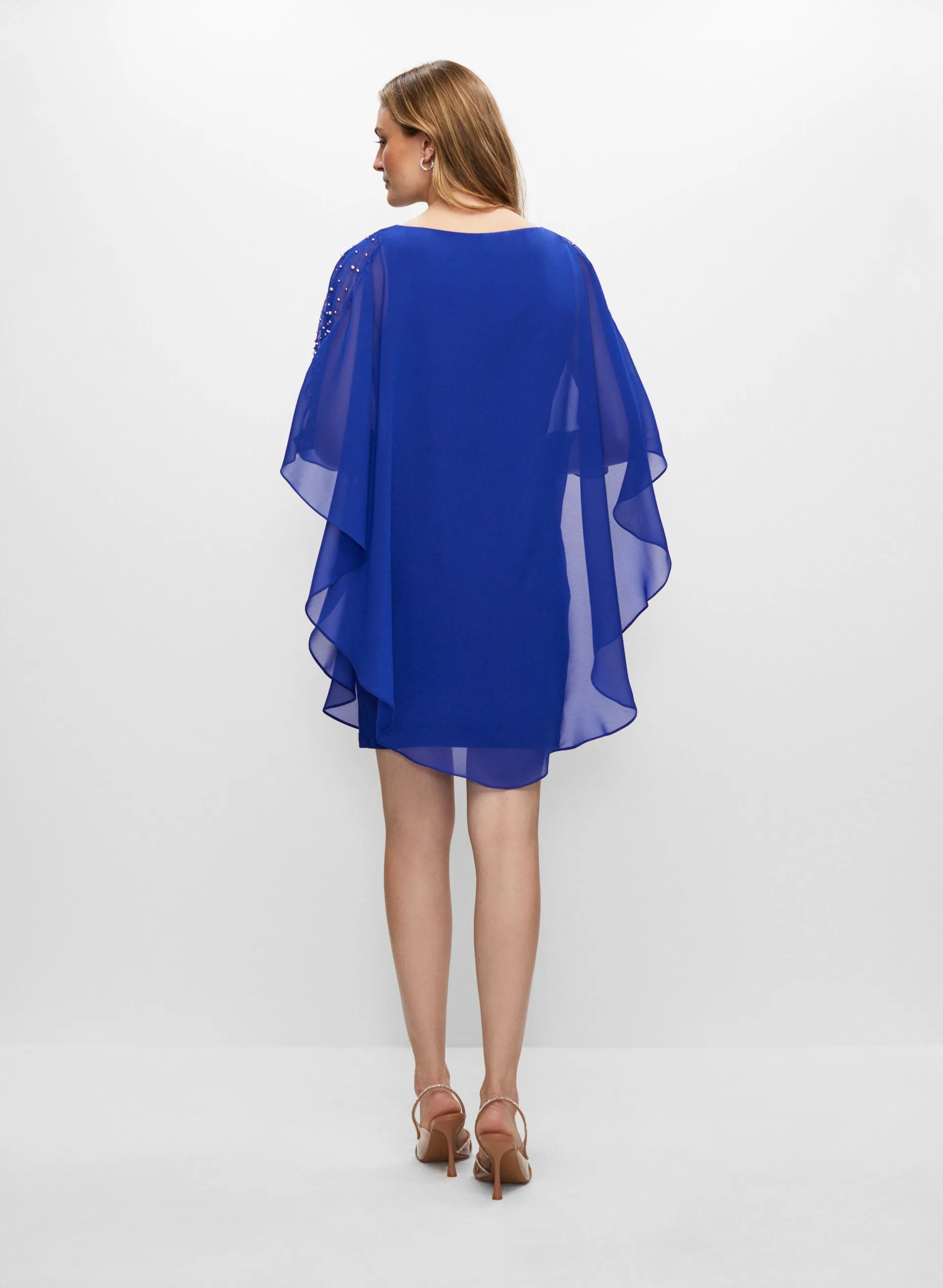 Chiffon Cape Dress sold by Melanie Lyne product image thumbnail 4