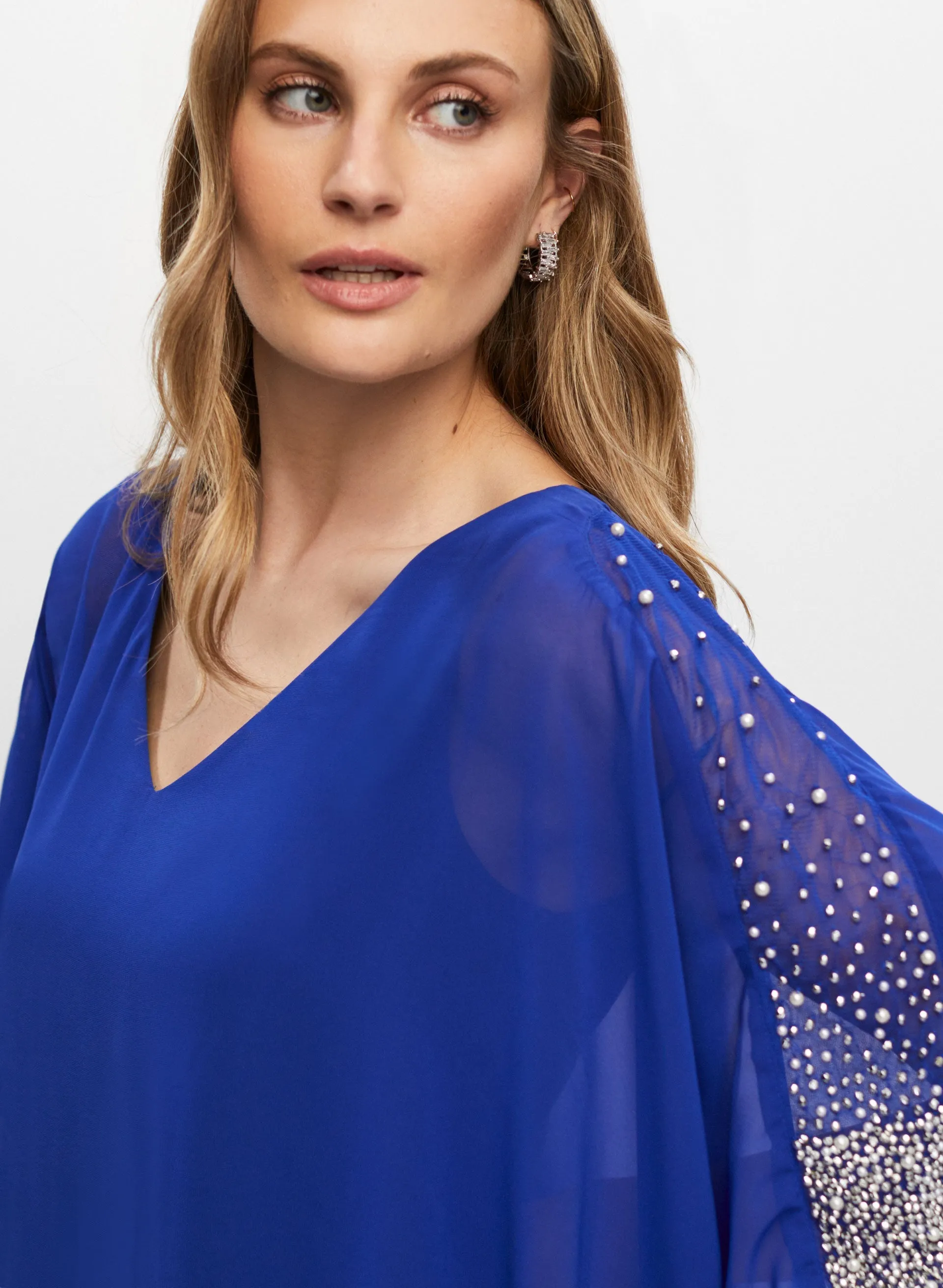 Chiffon Cape Dress sold by Melanie Lyne product image thumbnail 2