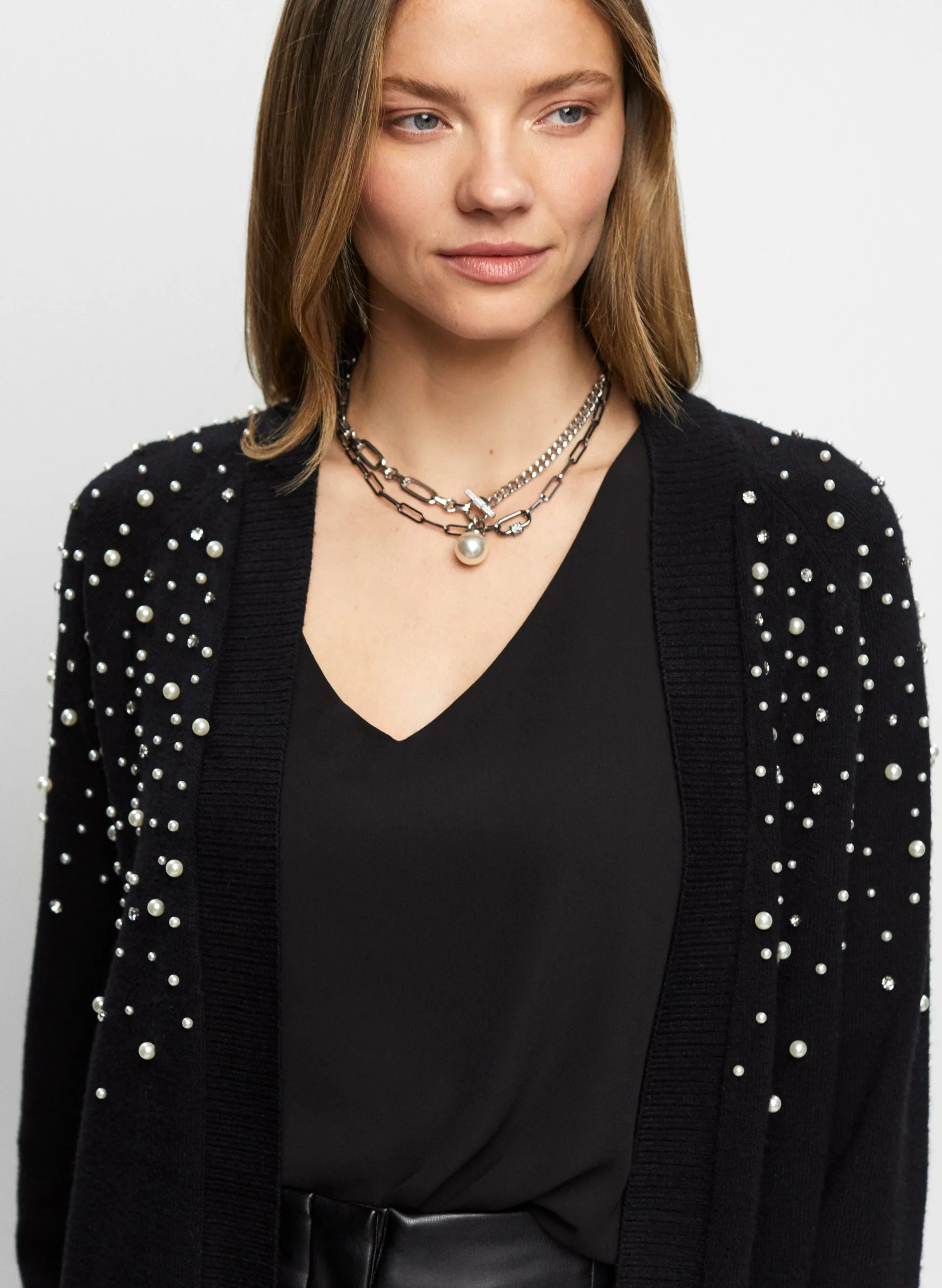 Pearl Detail Cardigan sold by Melanie Lyne product image thumbnail 2