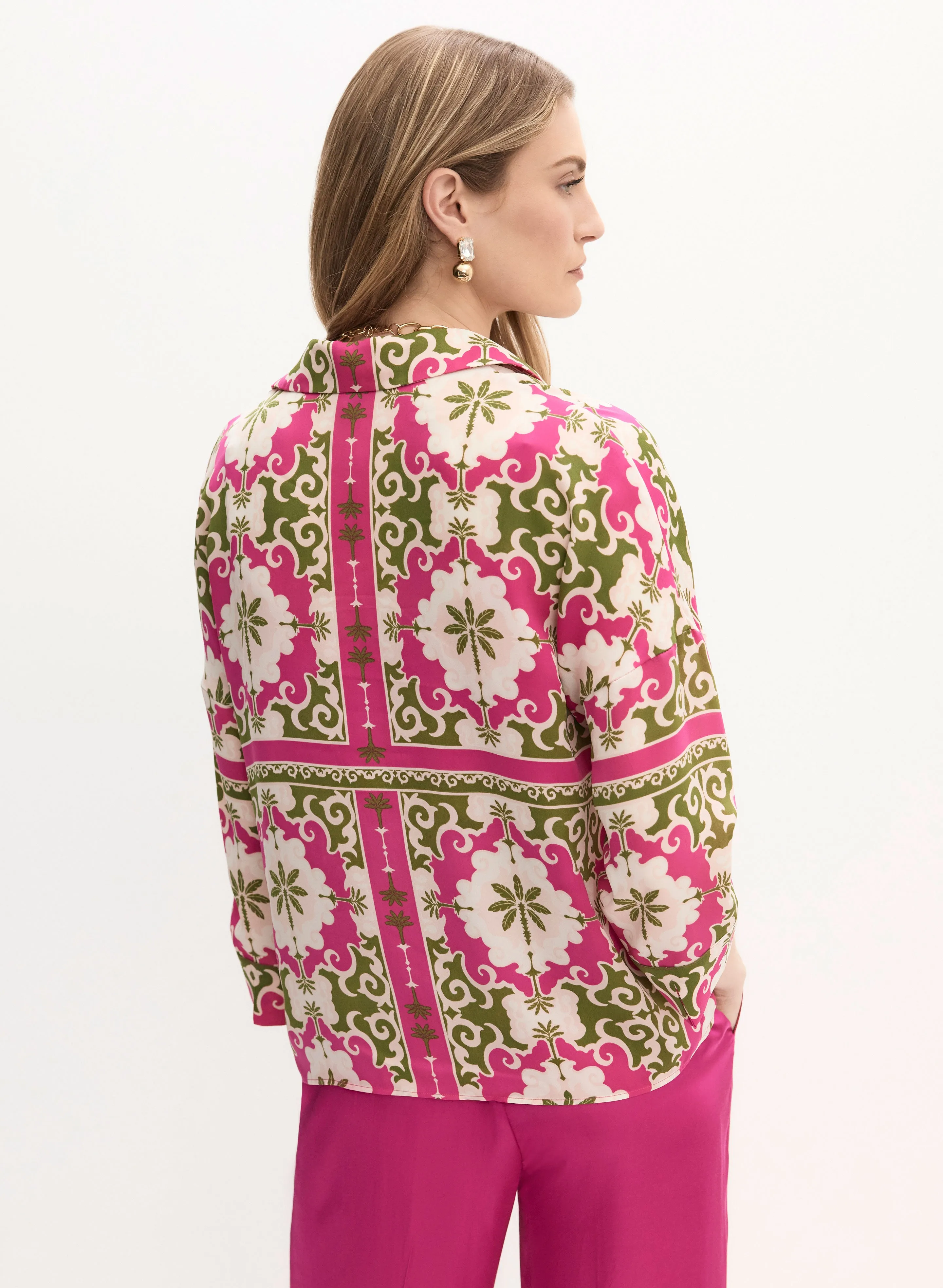 Abstract Print Blouse sold by Melanie Lyne product image thumbnail 4