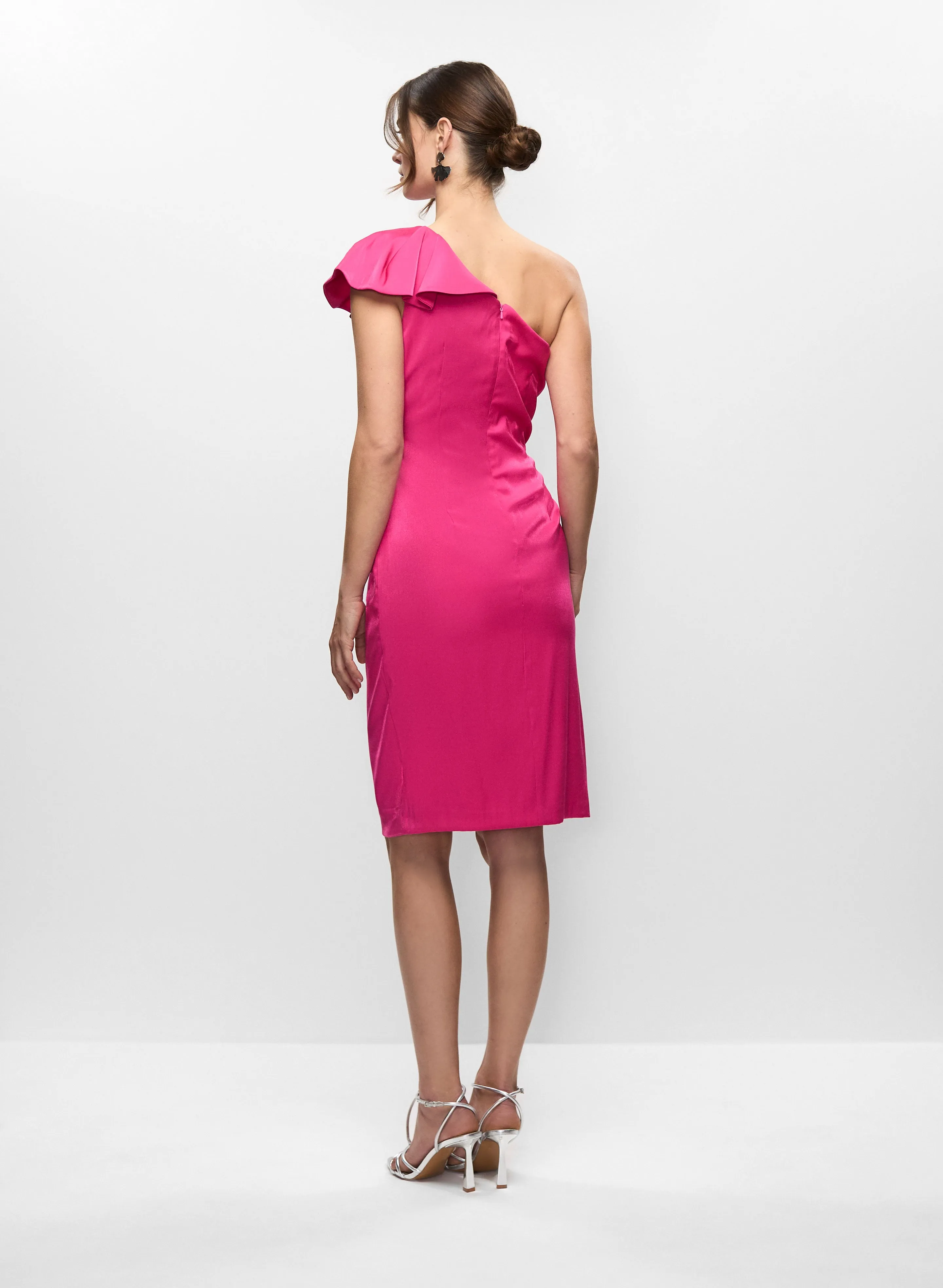 Satin One-Shoulder Dress sold by Melanie Lyne product image thumbnail 4