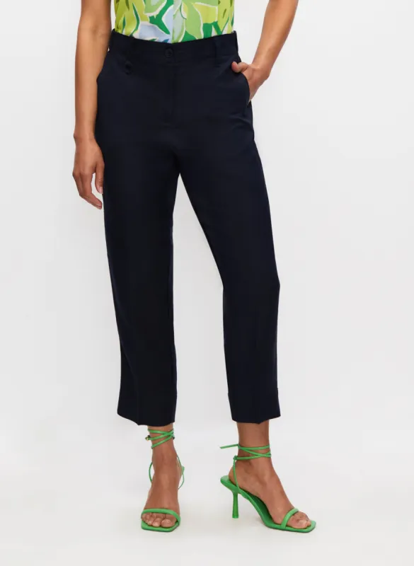 Linen Straight Leg Capris sold by Melanie Lyne