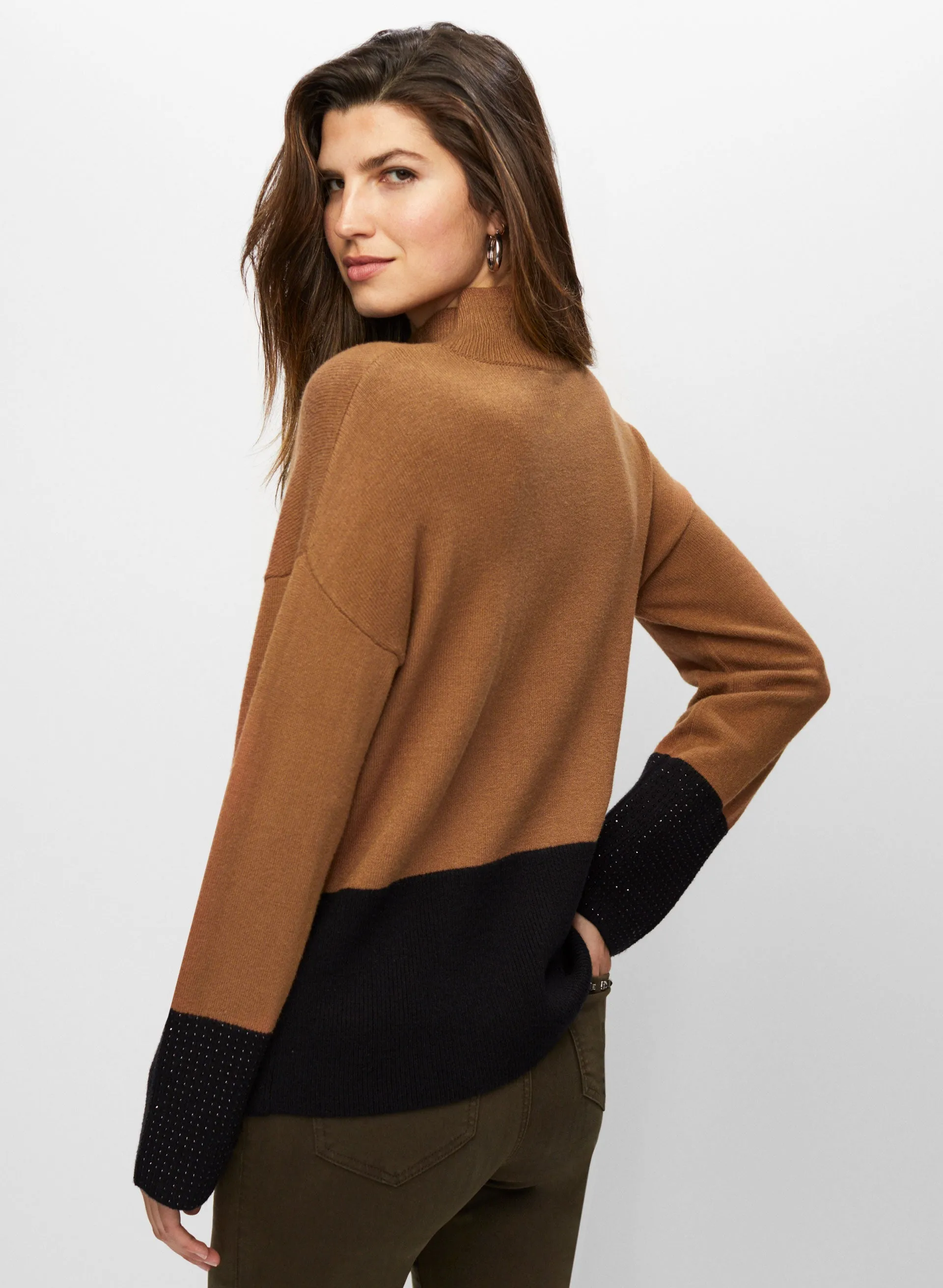 Rhinestone Detail Colour Block Sweater sold by Melanie Lyne product image thumbnail 4