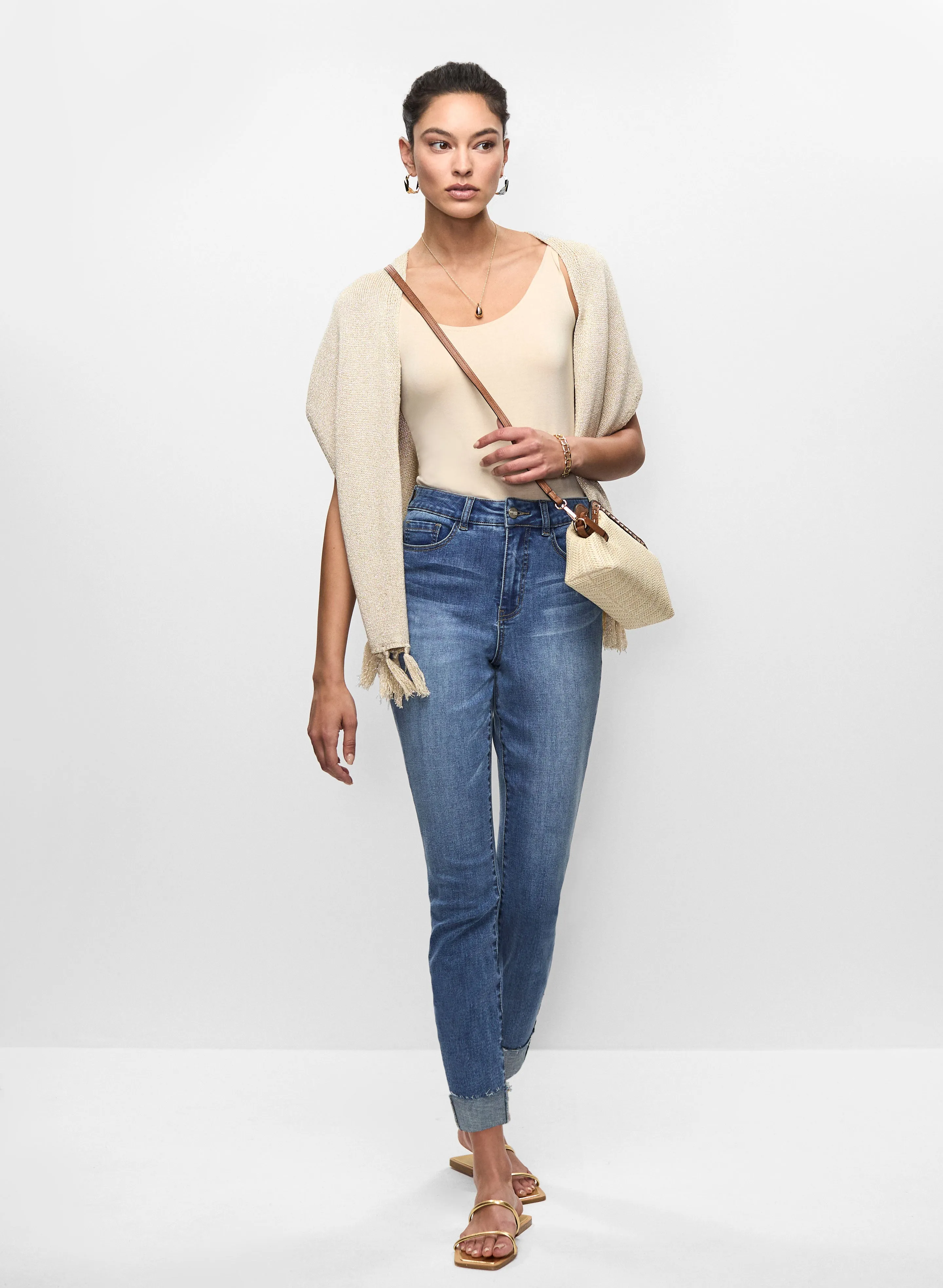 Scoop Neck Cami & Slim Leg Jeans sold by Melanie Lyne