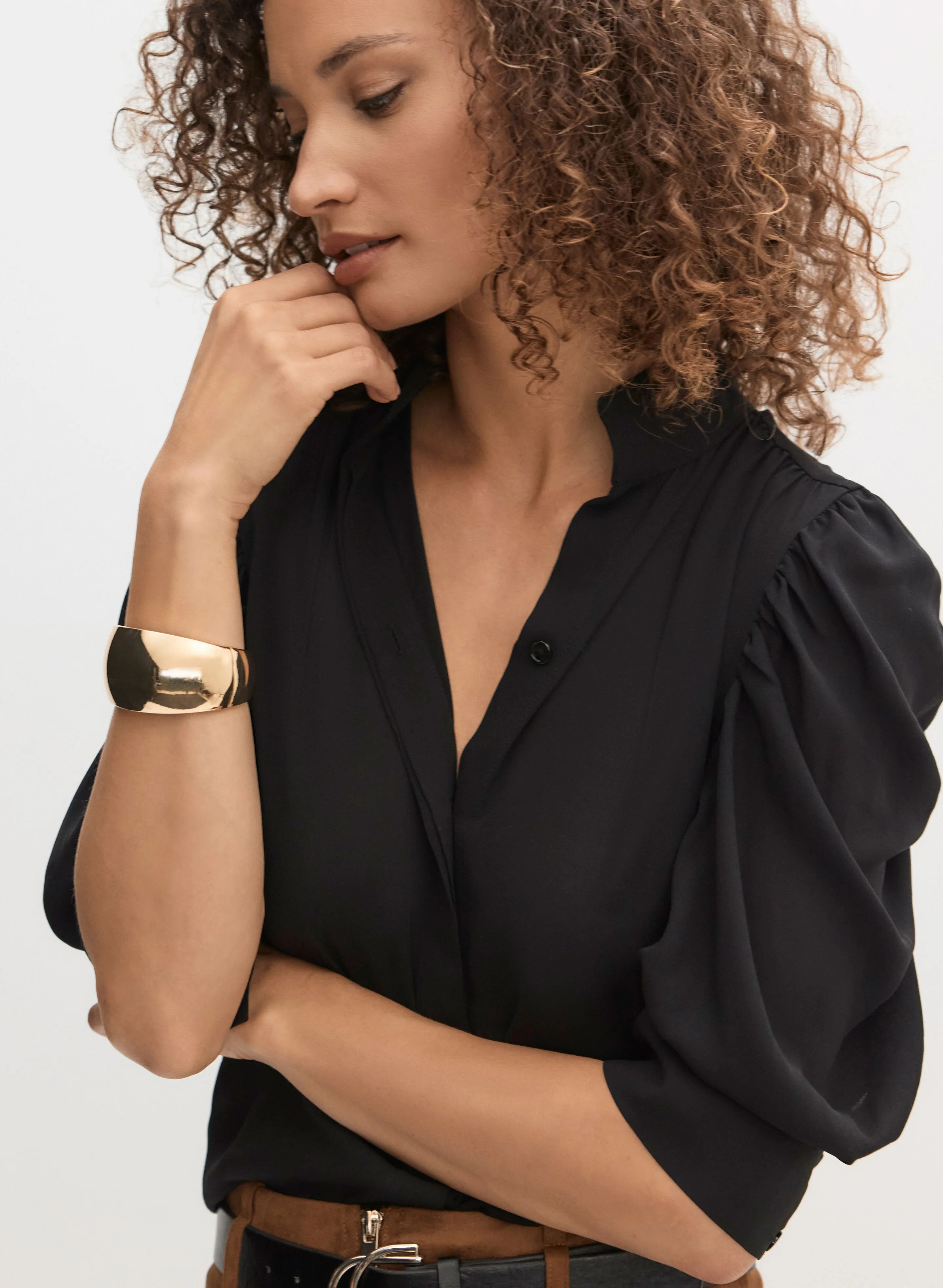 Dome Detail Bangle Bracelet sold by Melanie Lyne product image thumbnail 2