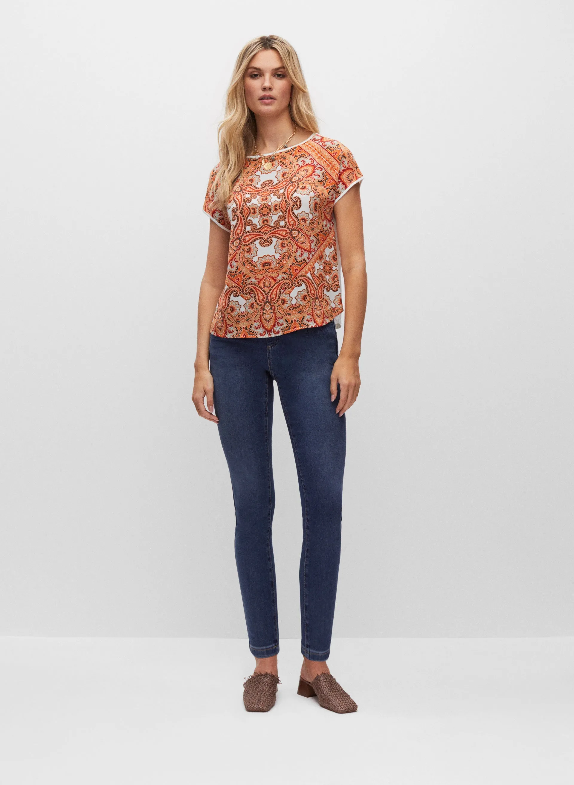 Paisley Print Tee sold by Melanie Lyne product image thumbnail 3