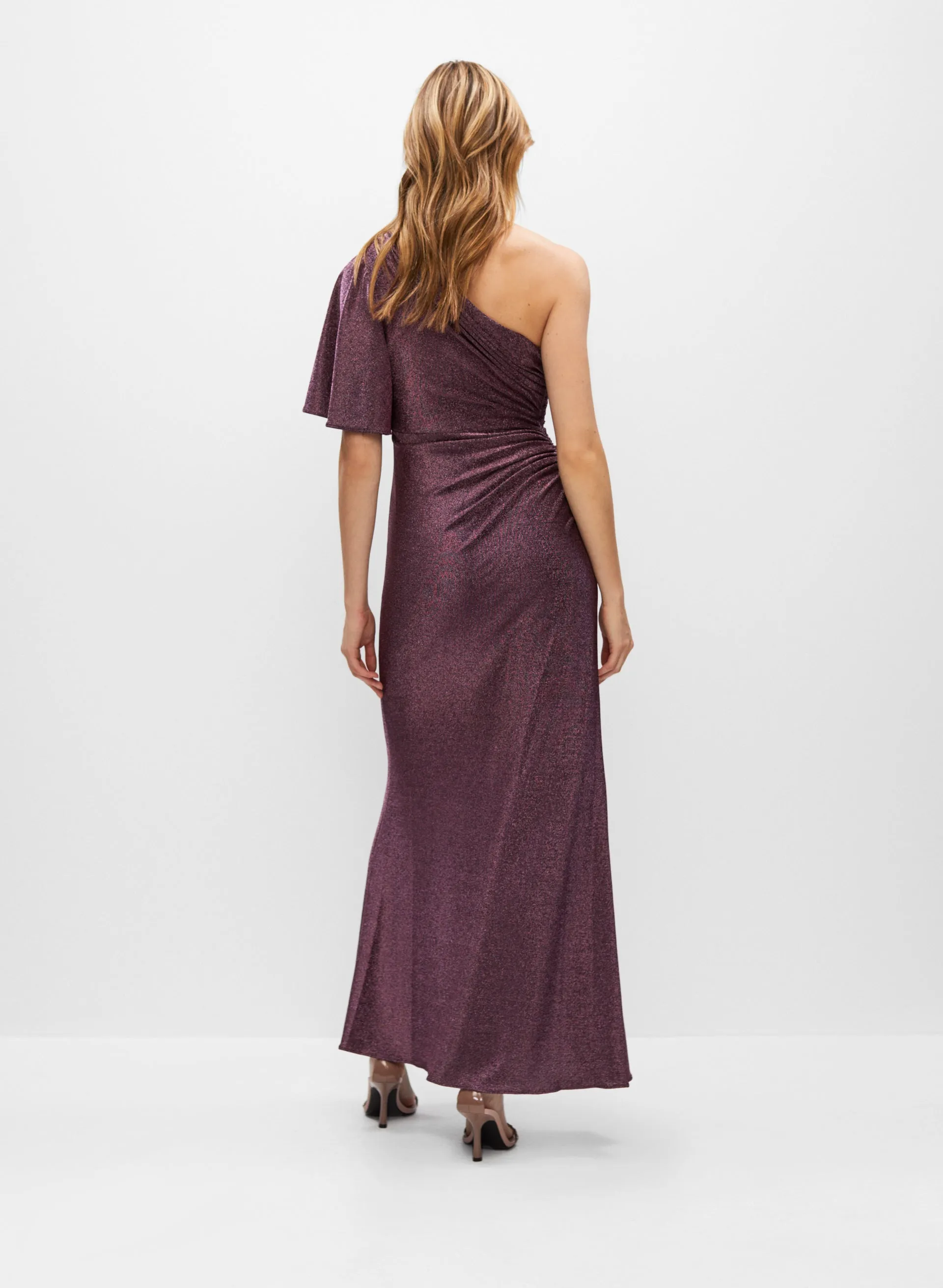 Adrianna Papell - Metallic One-Shoulder Dress sold by Melanie Lyne product image thumbnail 2