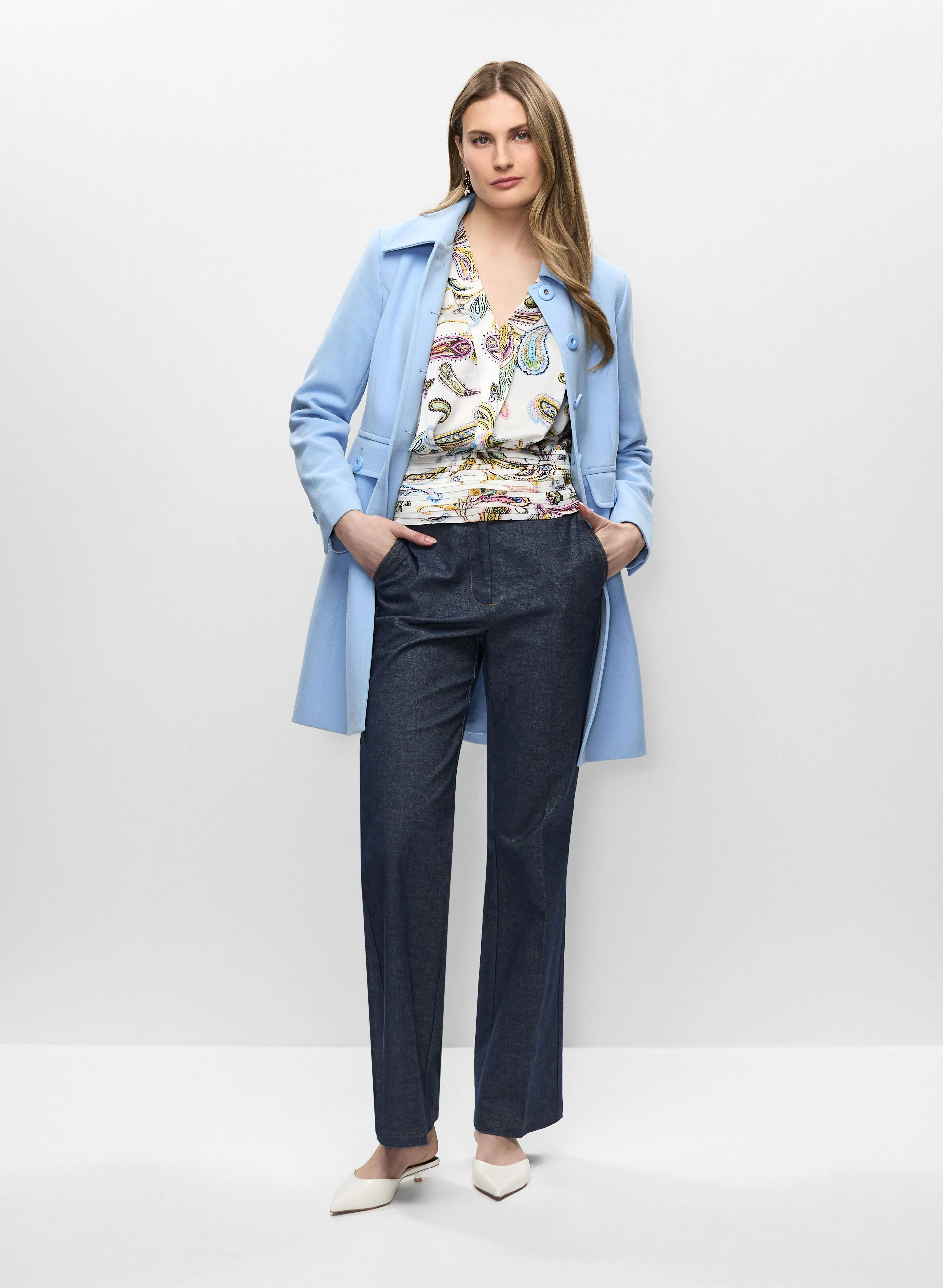 Paisley Smocked Hem Blouse sold by Melanie Lyne product image thumbnail 3