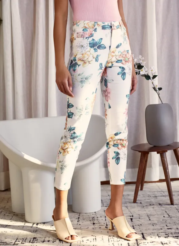 Floral Print Slim Leg Jeans sold by Melanie Lyne