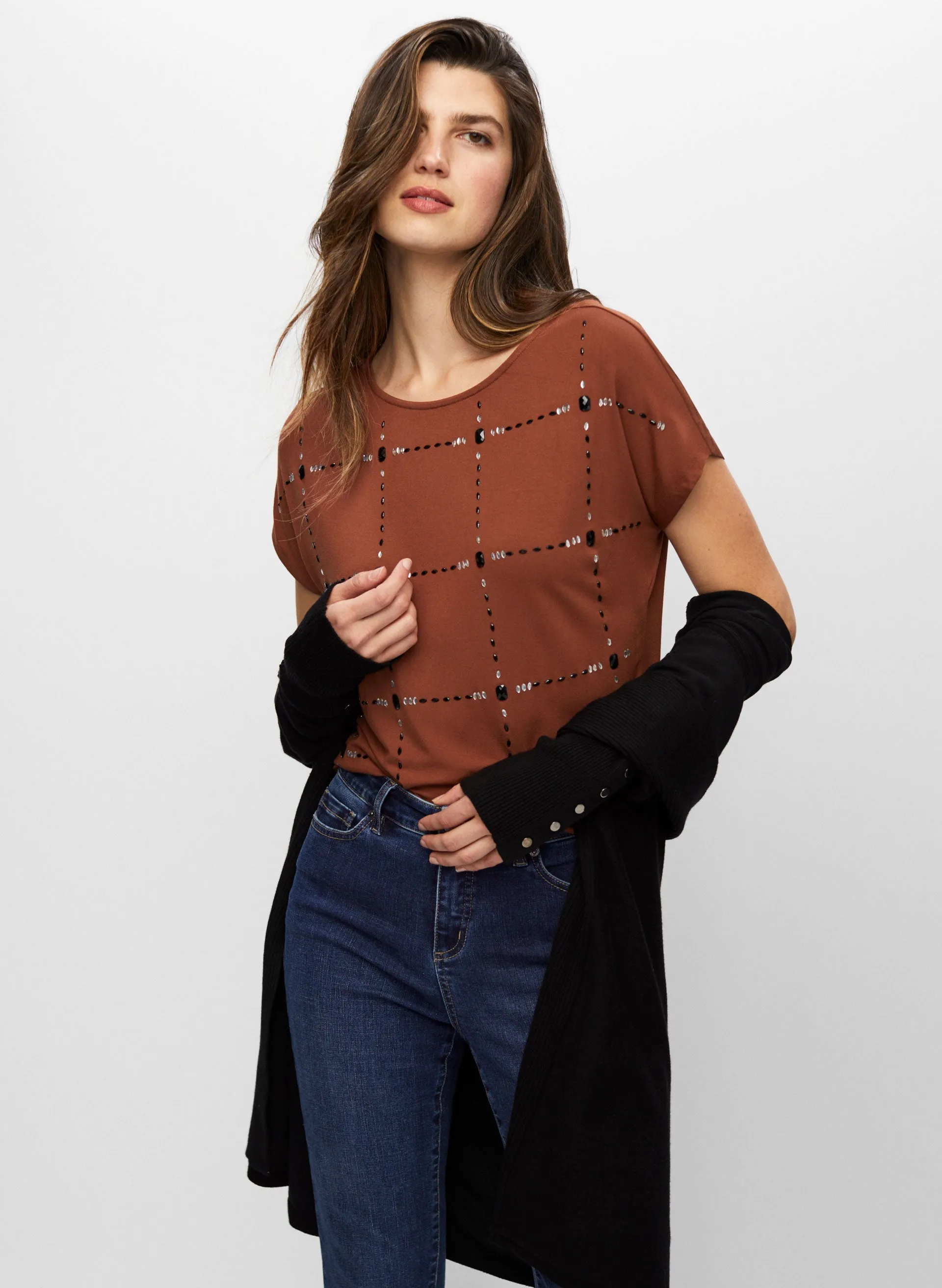 Jewel Detail Tee sold by Melanie Lyne