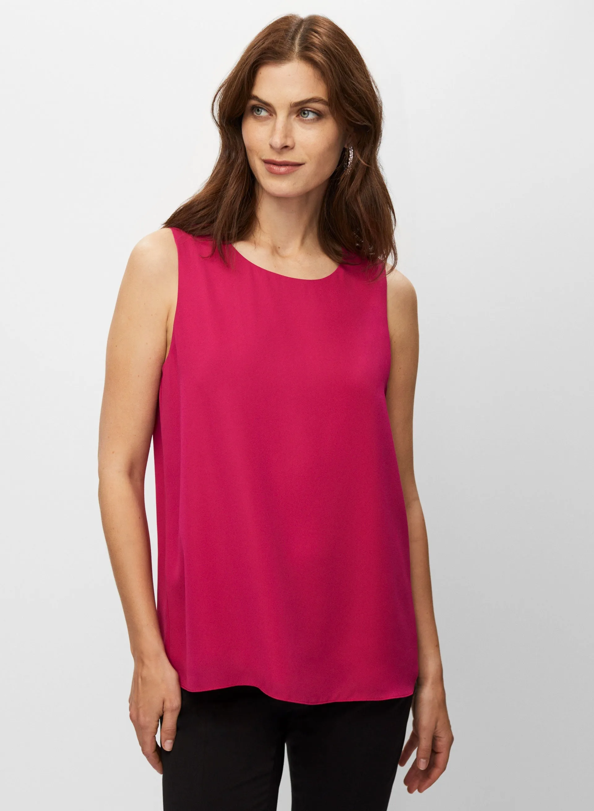 Sleeveless Crew Neck Top sold by Melanie Lyne
