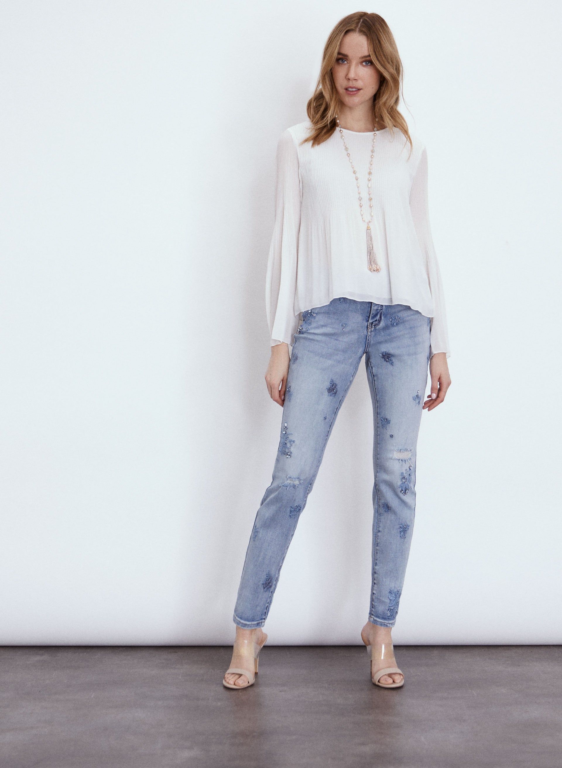 Pleated Chiffon Blouse sold by Melanie Lyne product image thumbnail 3