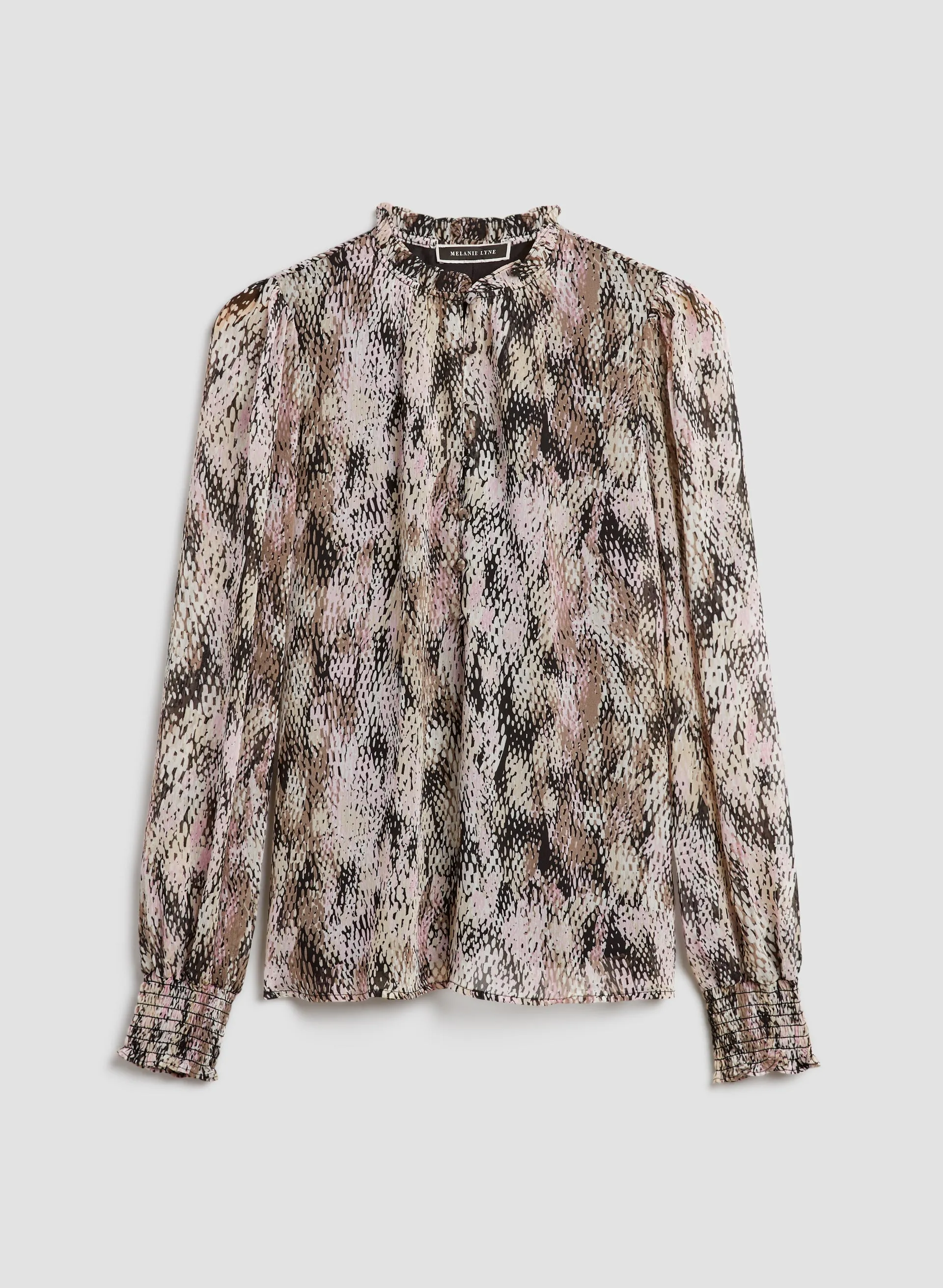 Animal Print Chiffon Blouse sold by Melanie Lyne product image thumbnail 5