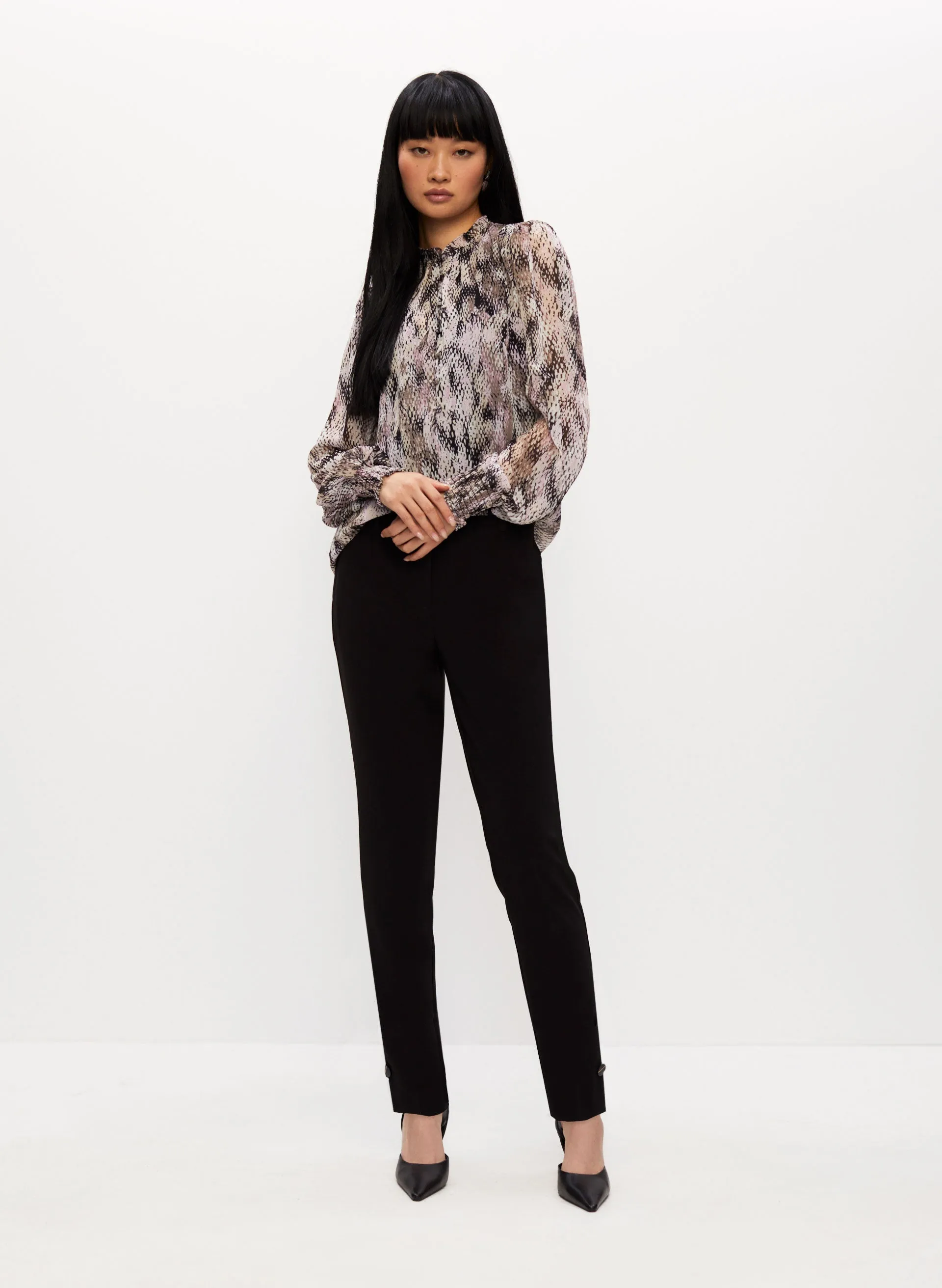 Animal Print Chiffon Blouse sold by Melanie Lyne product image thumbnail 3