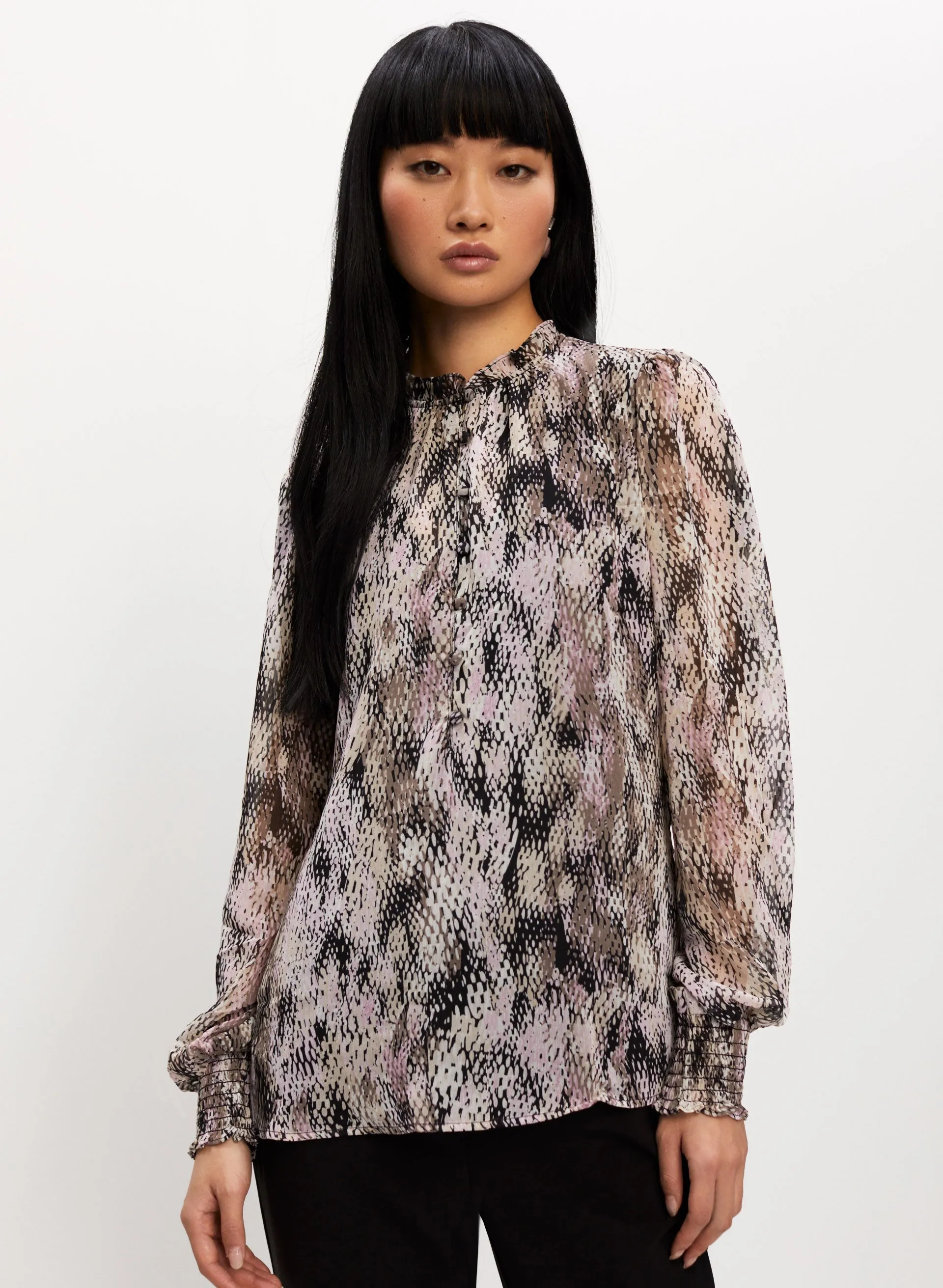 Animal Print Chiffon Blouse sold by Melanie Lyne