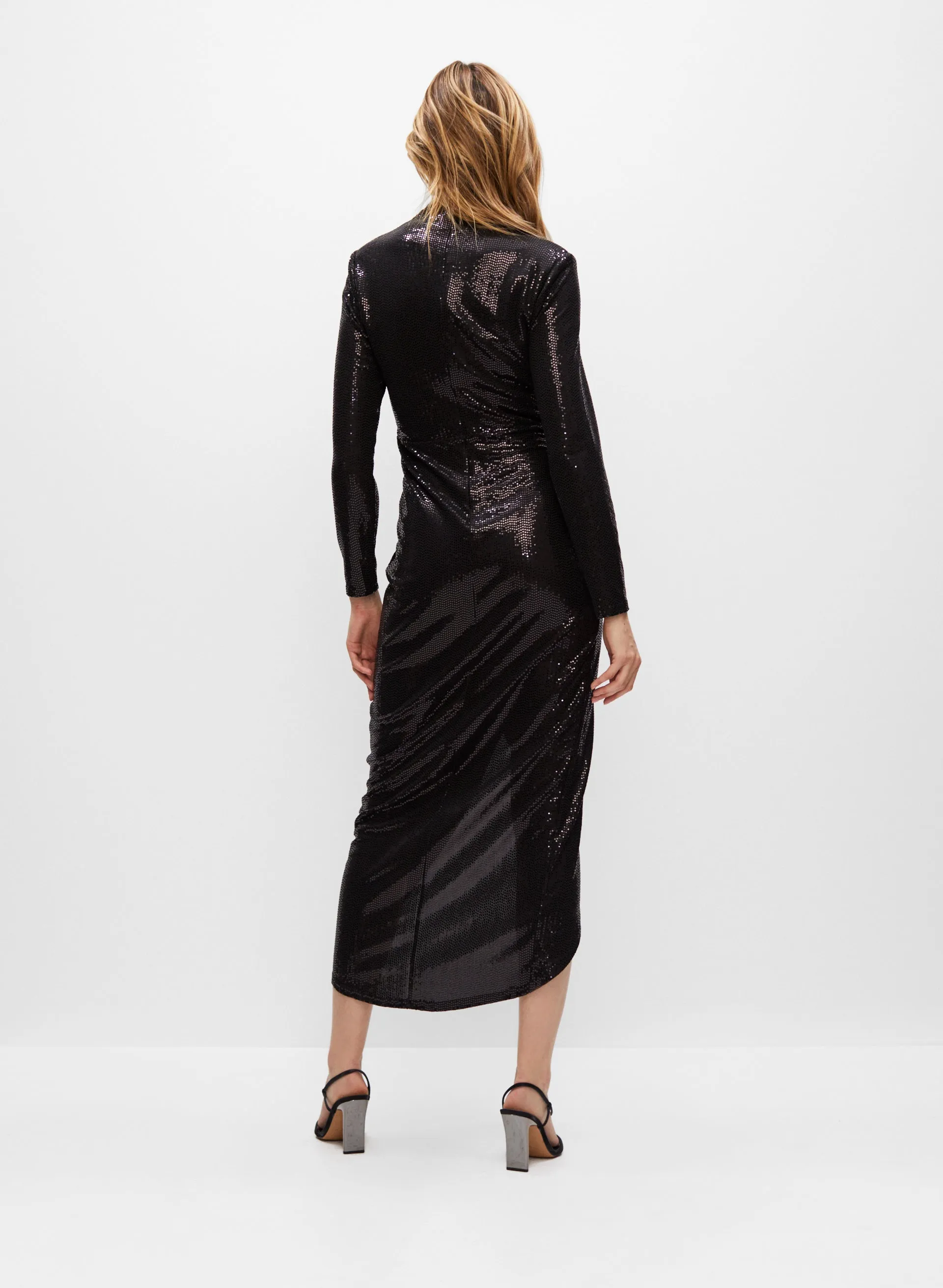 Long Sleeve Sequin Detail Dress sold by Melanie Lyne product image thumbnail 2