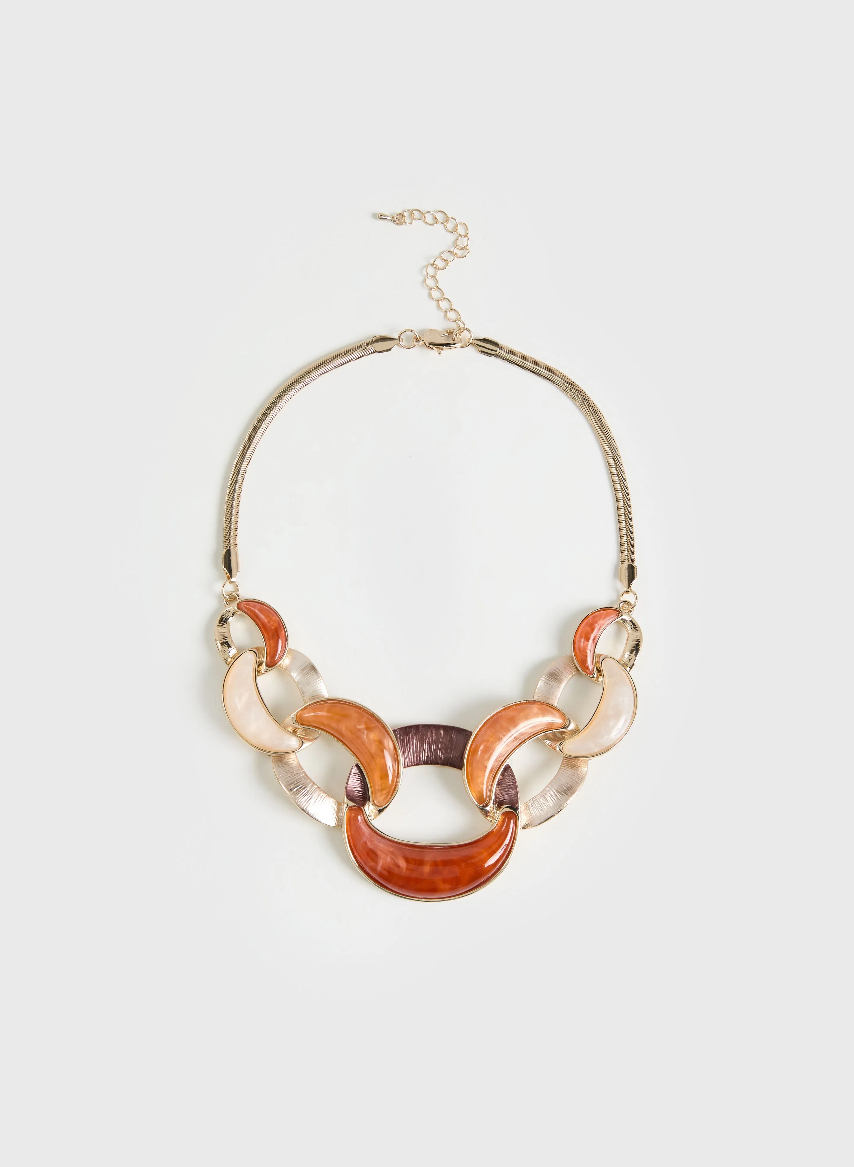 Chunky Enamel Chain Link Necklace sold by Melanie Lyne