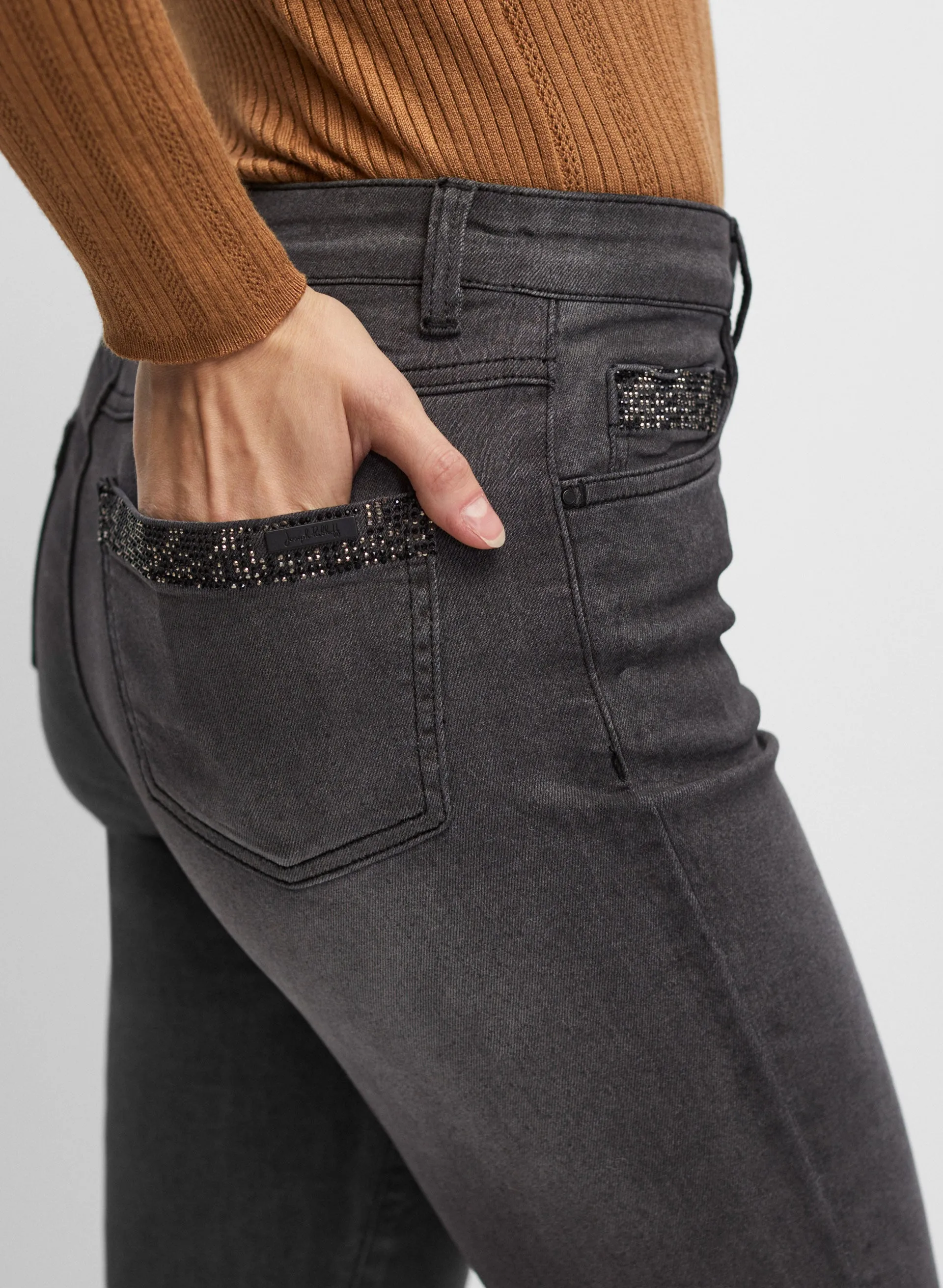 Joseph Ribkoff - Rhinestone Embellished Slim Leg Jeans sold by Melanie Lyne product image thumbnail 4