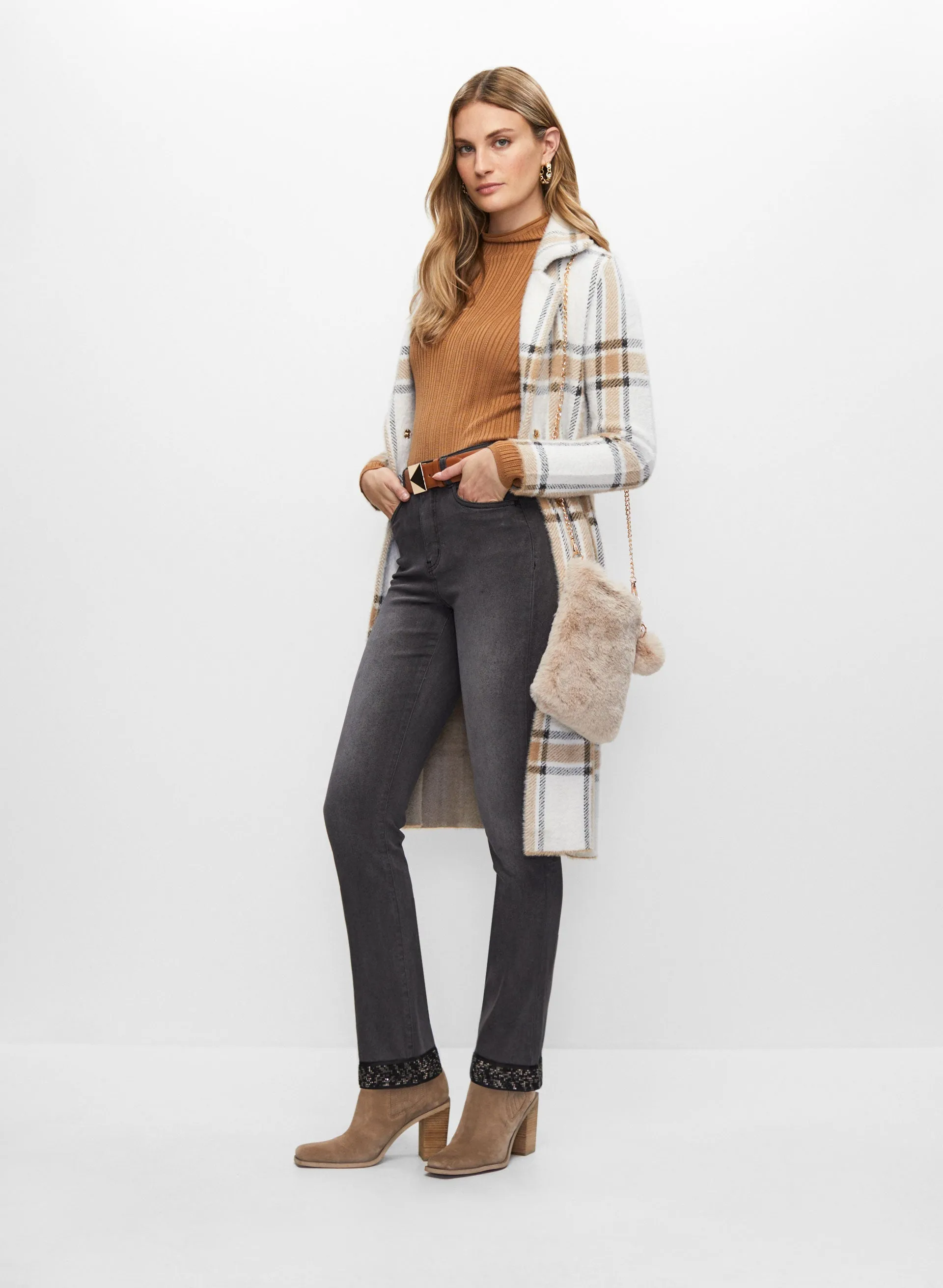 Joseph Ribkoff - Rhinestone Embellished Slim Leg Jeans sold by Melanie Lyne product image thumbnail 5