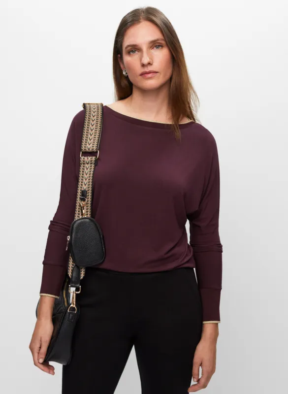 Essential Glitter Trim Top sold by Melanie Lyne