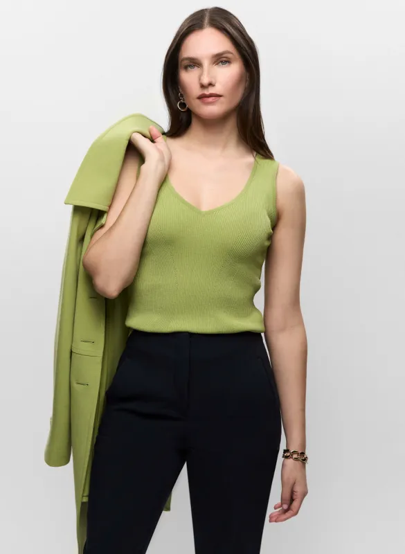 Knit Peephole-Back Tank sold by Melanie Lyne