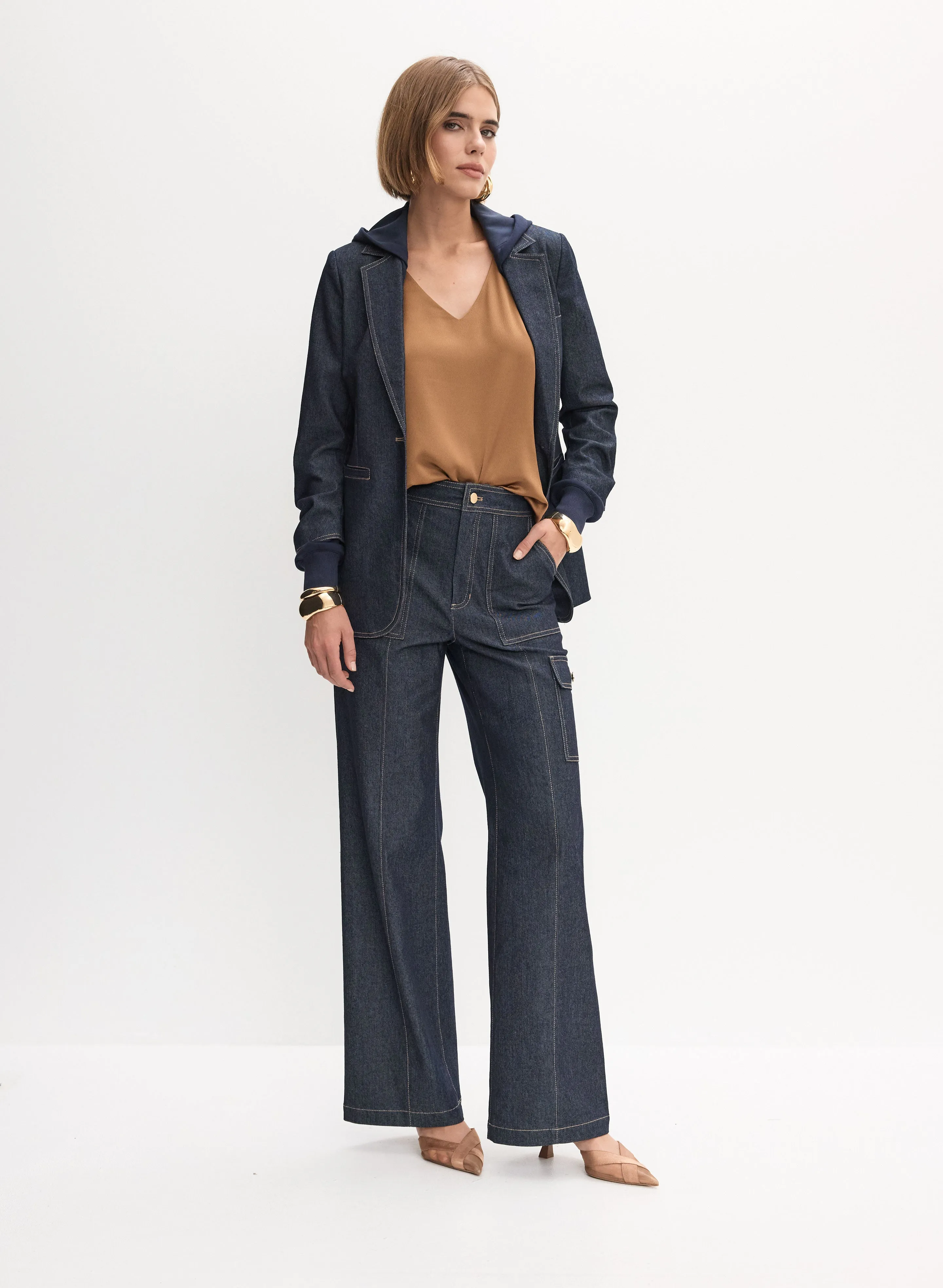 Denim Jacket & Cargo Jeans sold by Melanie Lyne