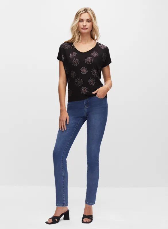 Stud Detail V-Neck Top sold by Melanie Lyne