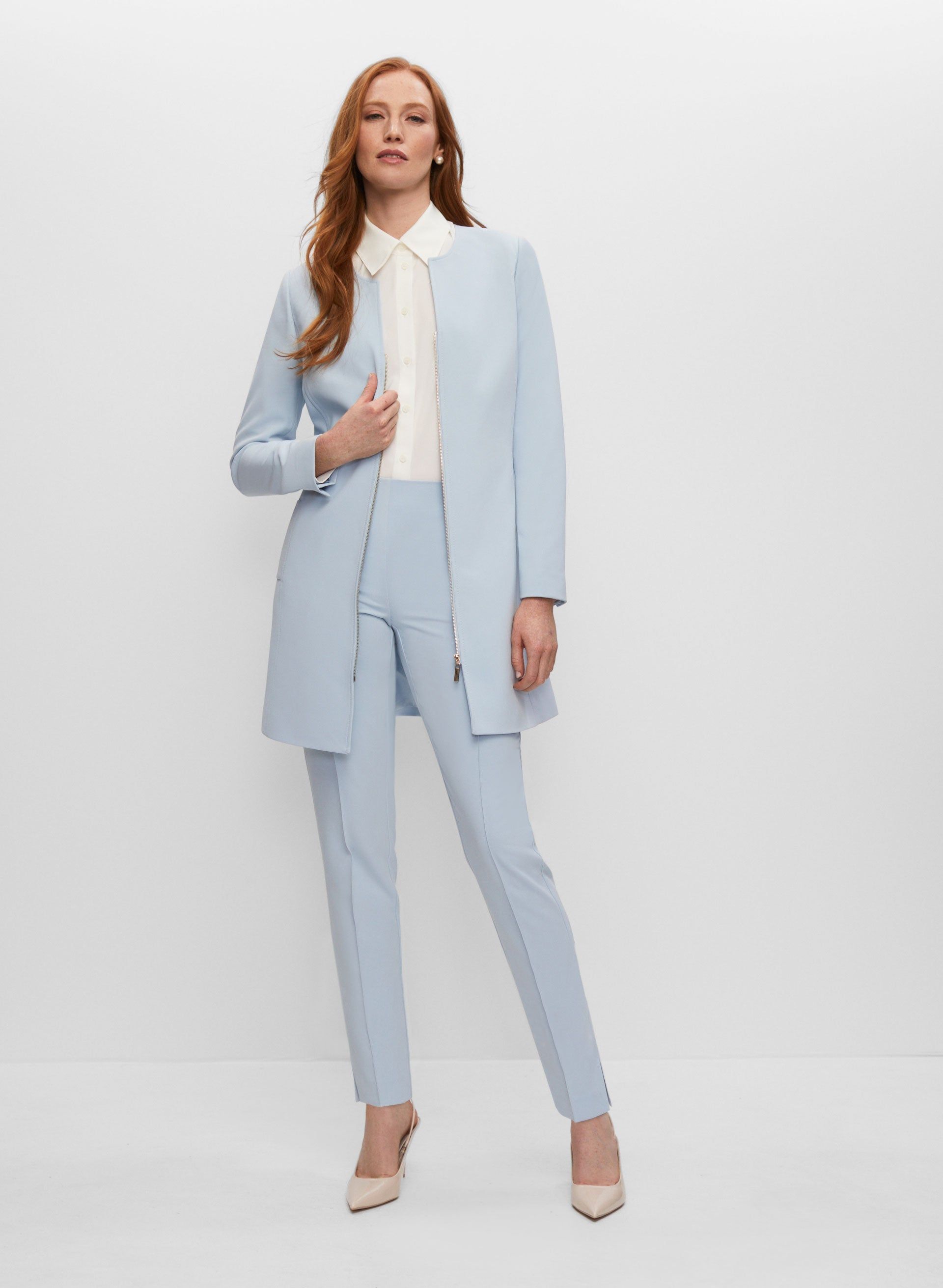 Long Zip Front Jacket sold by Melanie Lyne product image thumbnail 2