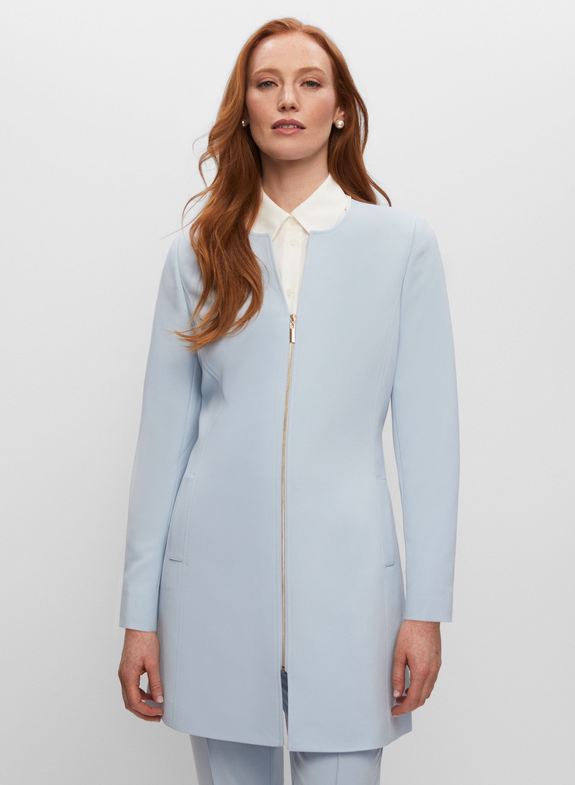 Long Zip Front Jacket sold by Melanie Lyne