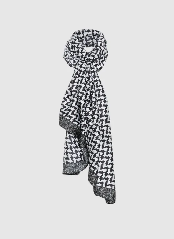 Houndstooth Print Scarf sold by Melanie Lyne