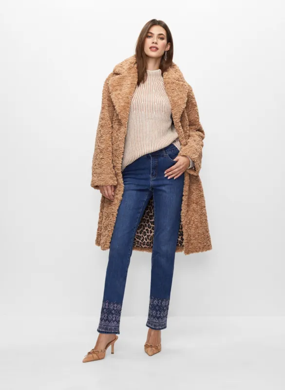 Embellished Jeans & Faux Fur Coat sold by Melanie Lyne