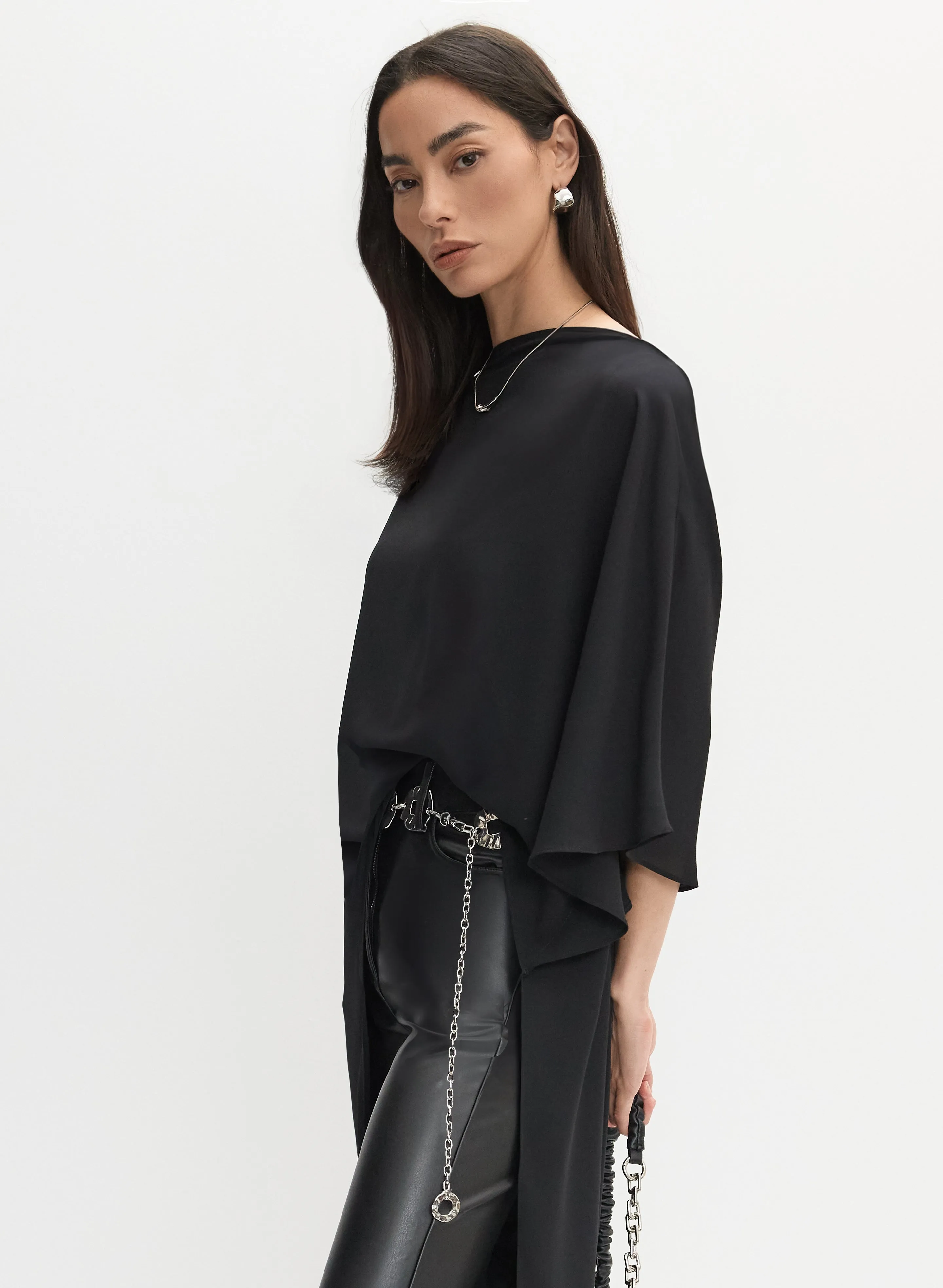 Joseph Ribkoff - 3/4 Sleeve Chiffon Blouse sold by Melanie Lyne product image thumbnail 4