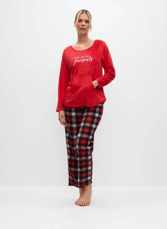 Text Print Pyjama Set sold by Melanie Lyne