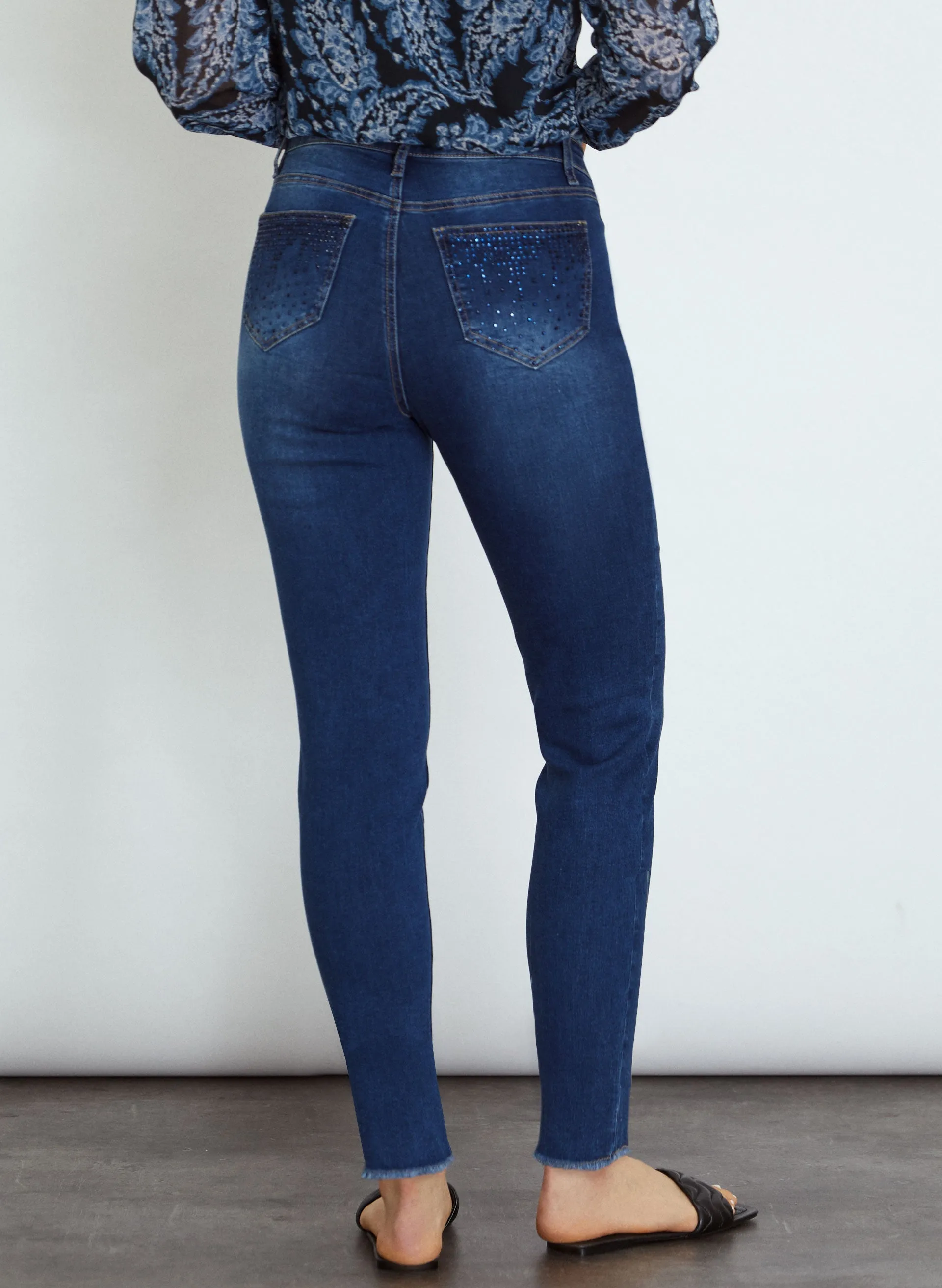Rhinestone Pocket Slim Leg Jeans sold by Melanie Lyne product image thumbnail 2