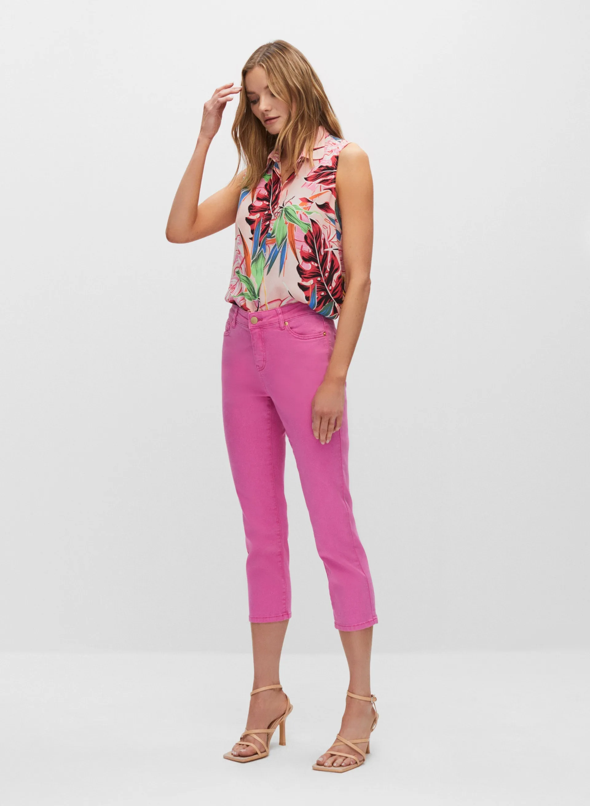 Slim Leg Denim Capris sold by Melanie Lyne product image thumbnail 3