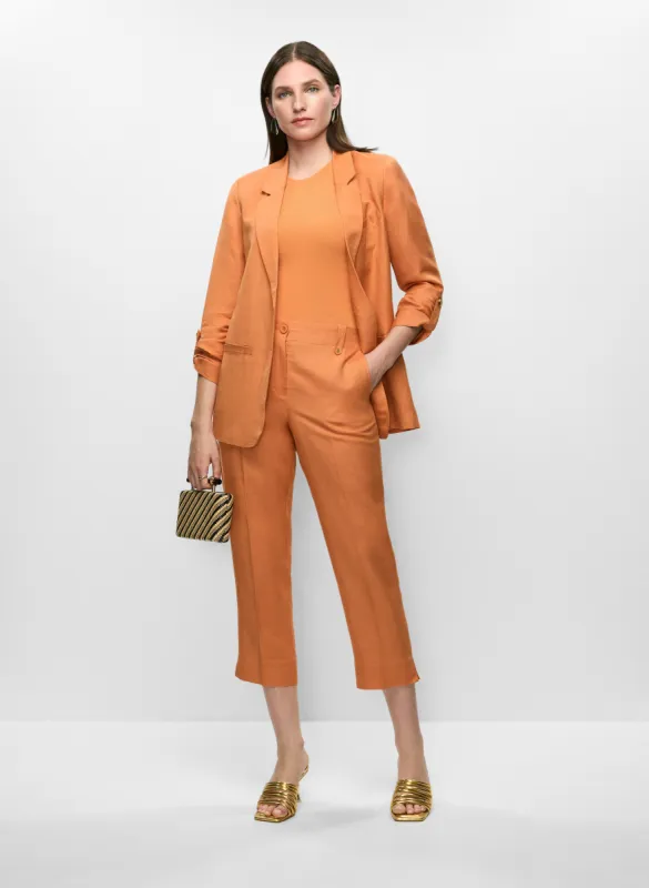 Linen Roll-Up Sleeve Blazer & Capri Pants sold by Melanie Lyne