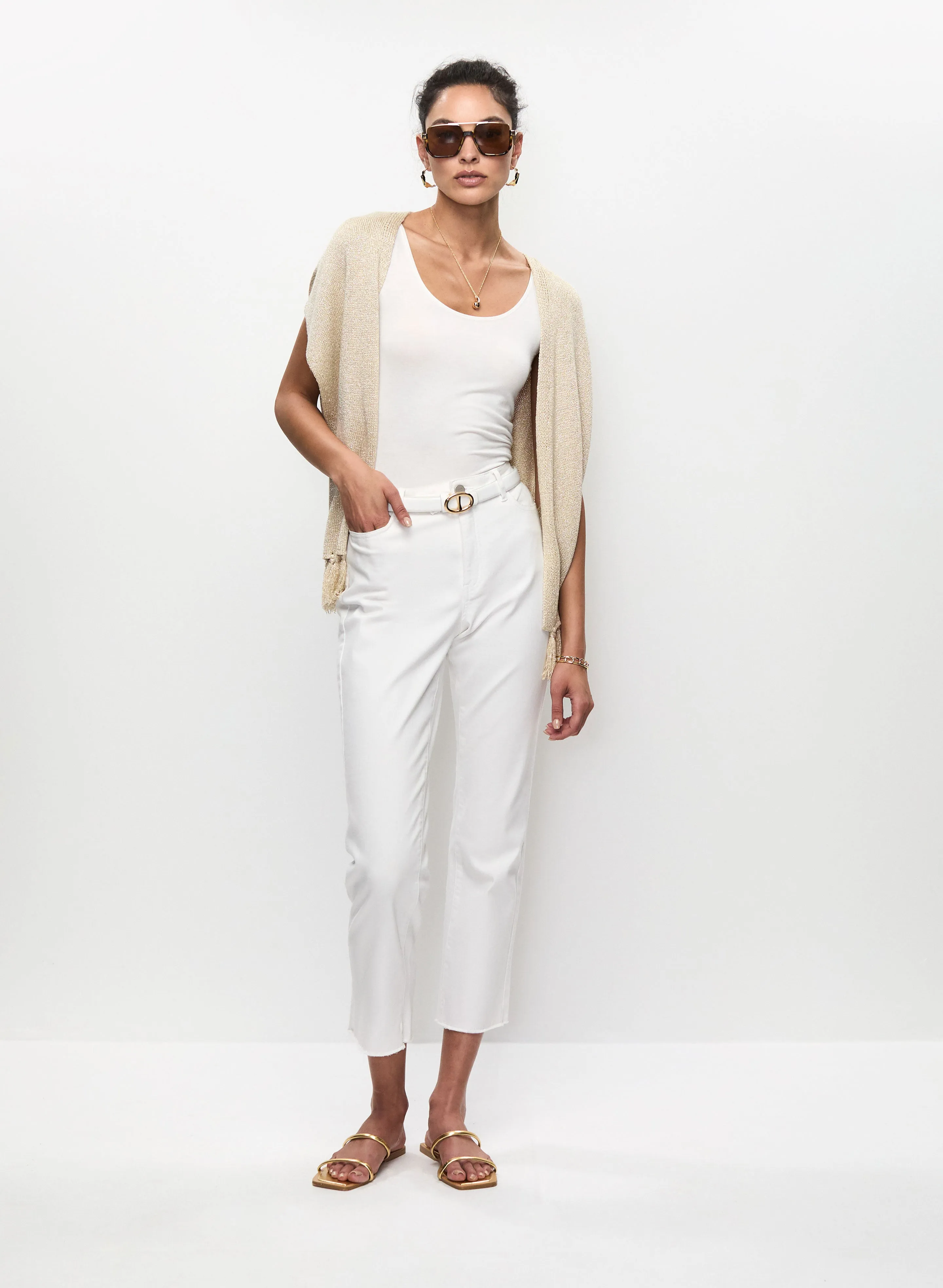 Scoop Neck Cami & Straight Leg Jeans sold by Melanie Lyne