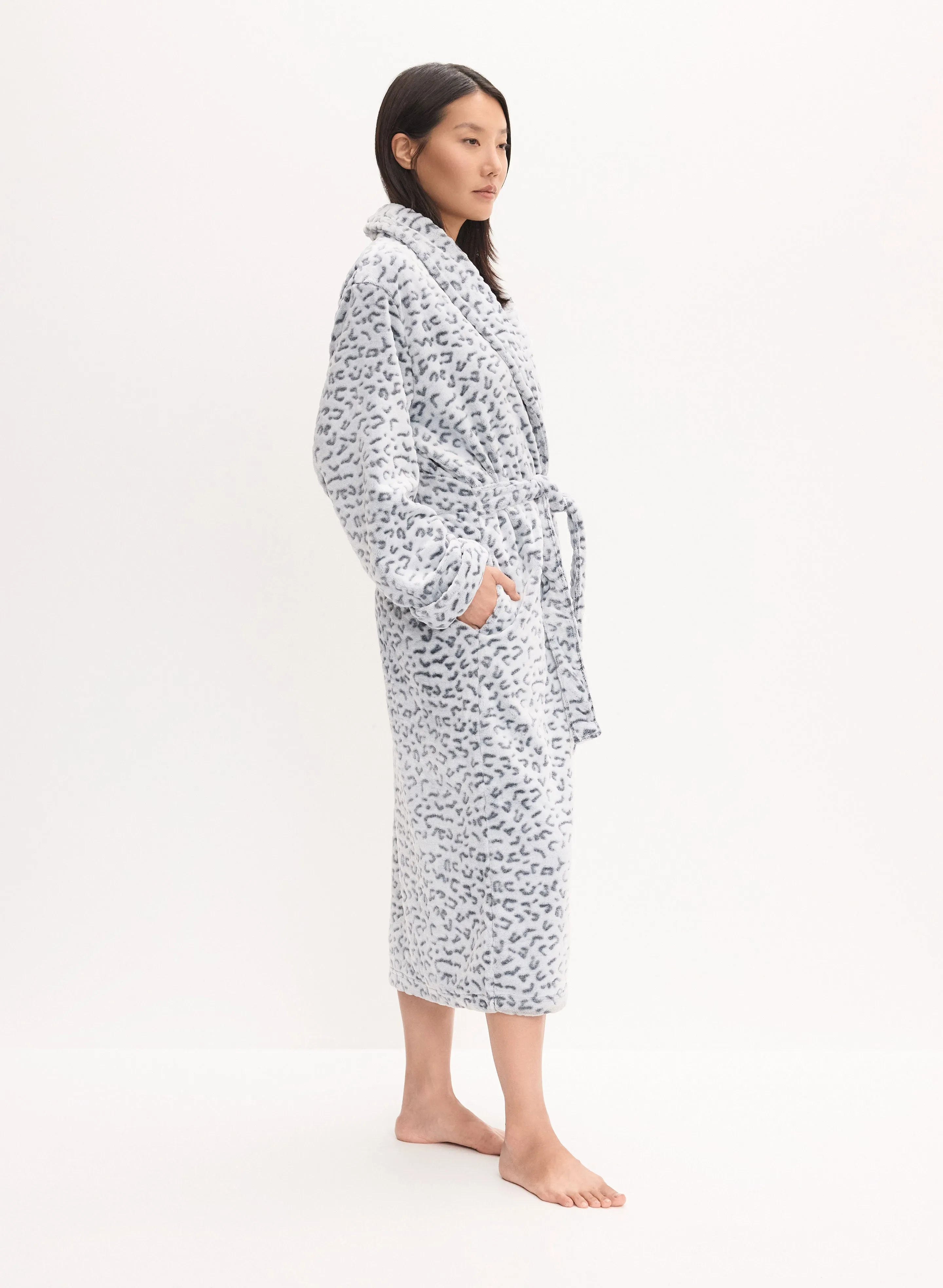 Animal Print Fleece Robe sold by Melanie Lyne product image thumbnail 3