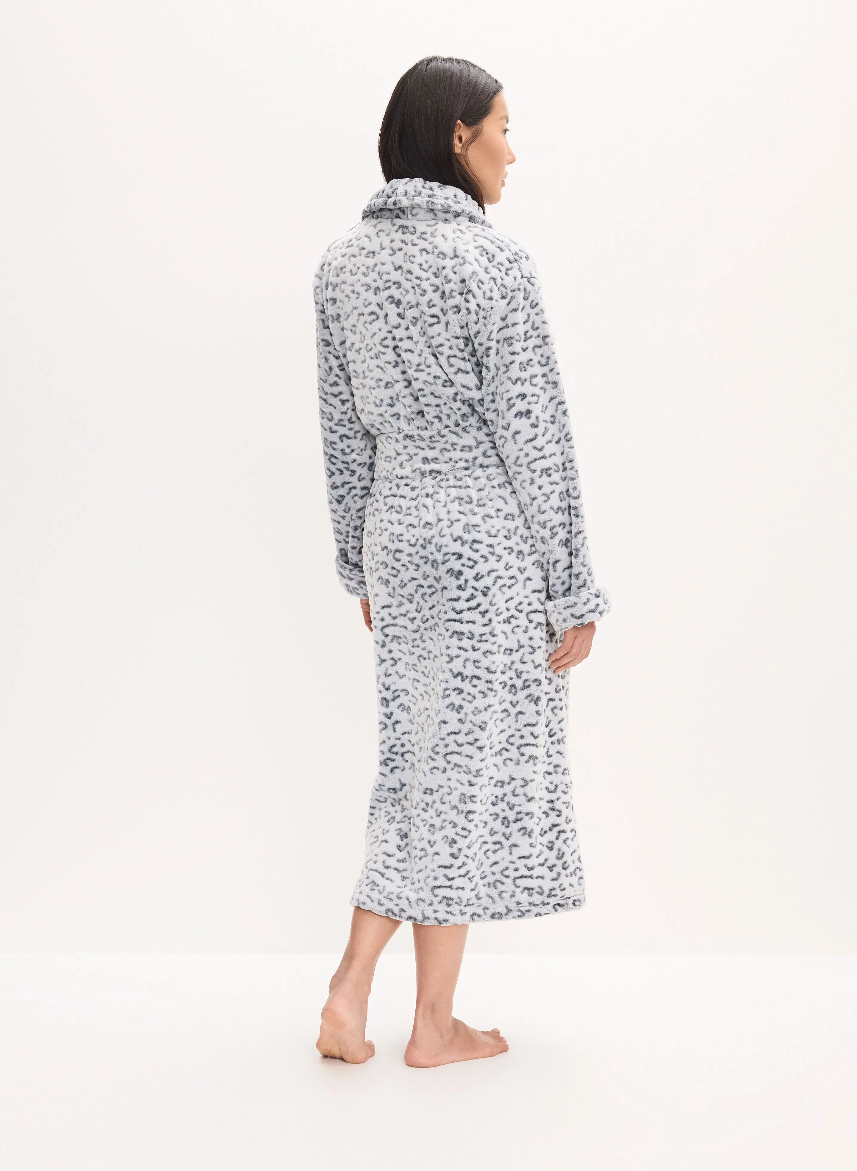 Animal Print Fleece Robe sold by Melanie Lyne product image thumbnail 5
