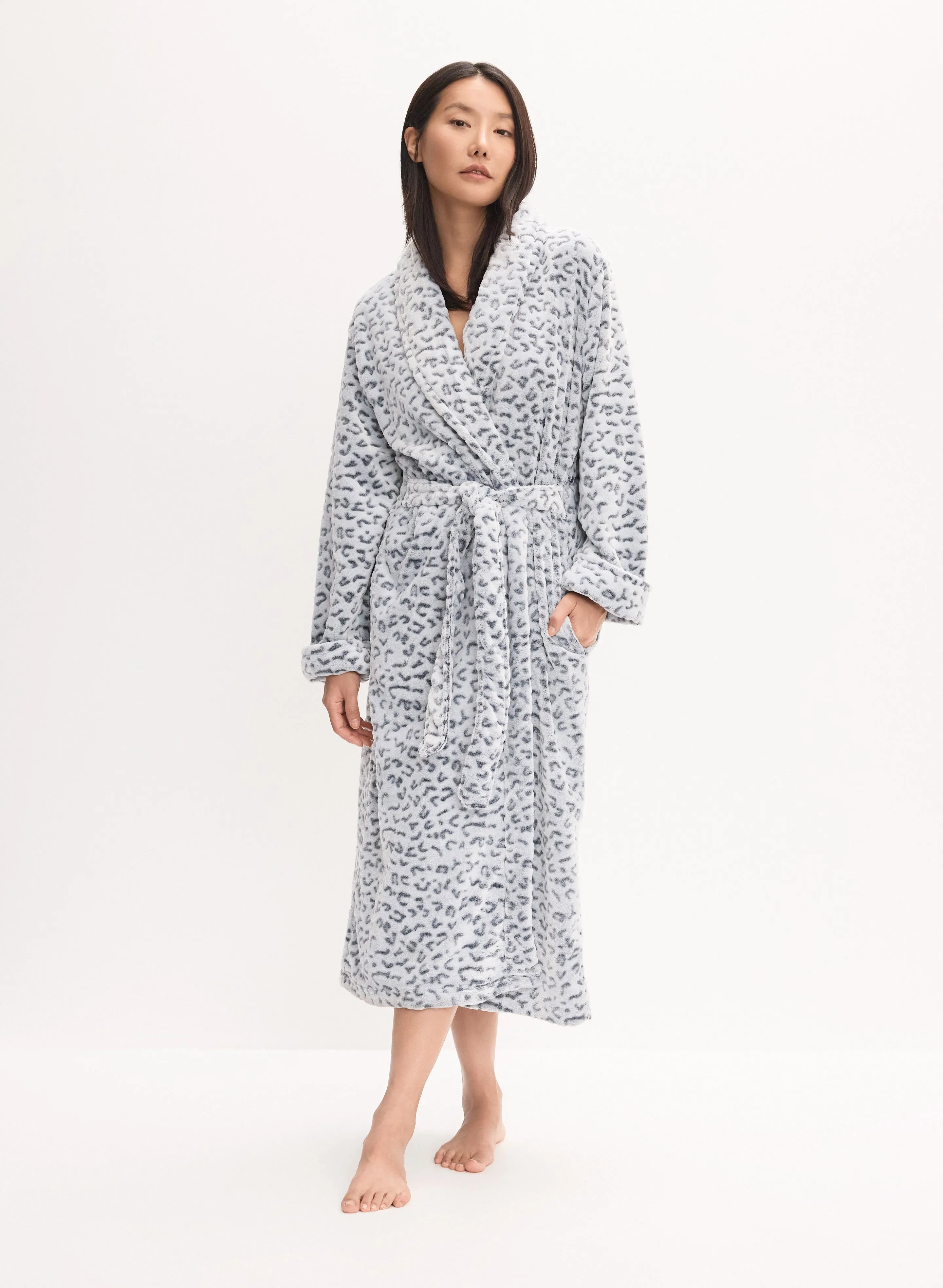 Animal Print Fleece Robe sold by Melanie Lyne