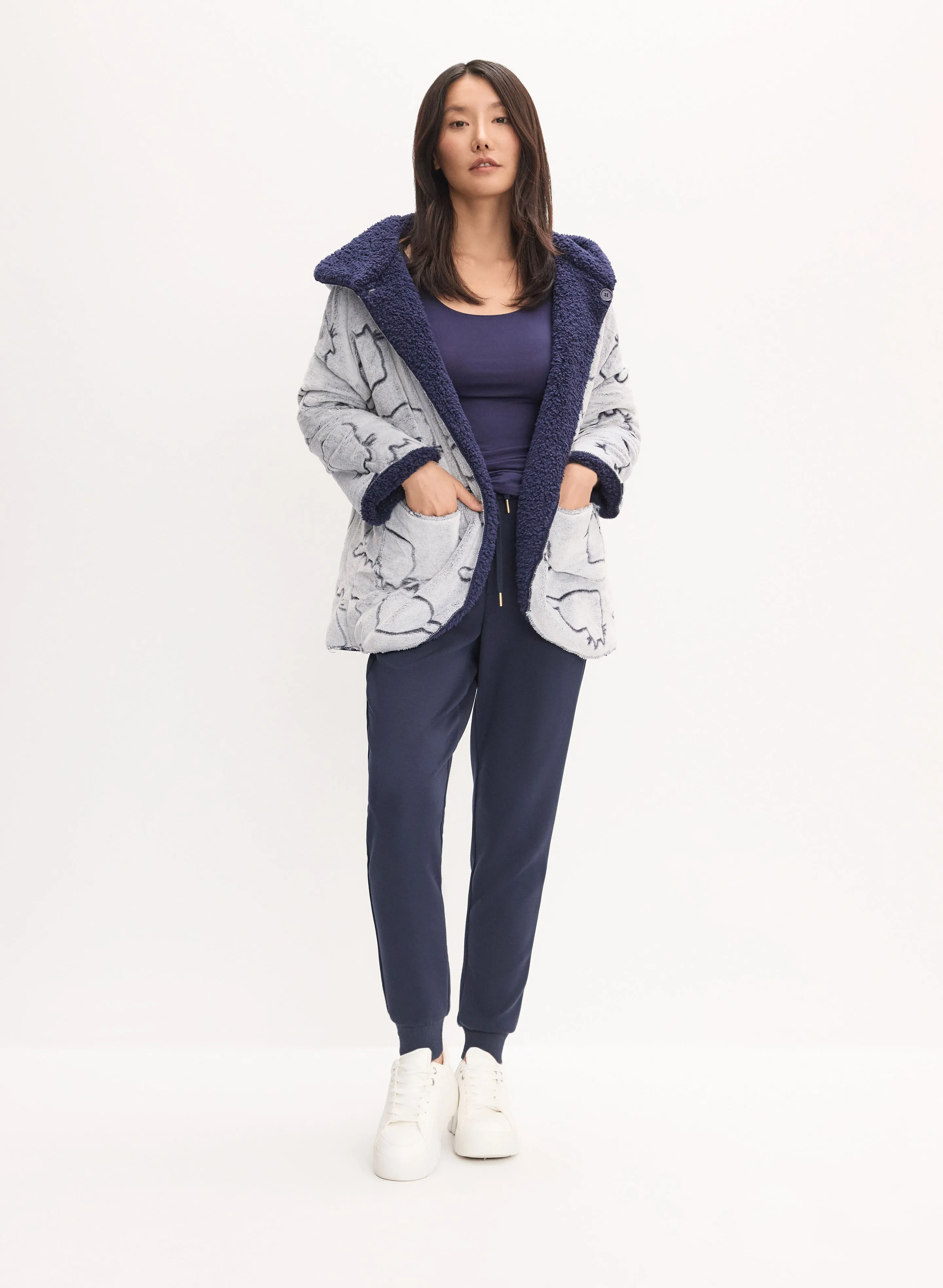 Reversible Fleece Jacket sold by Melanie Lyne product image thumbnail 3