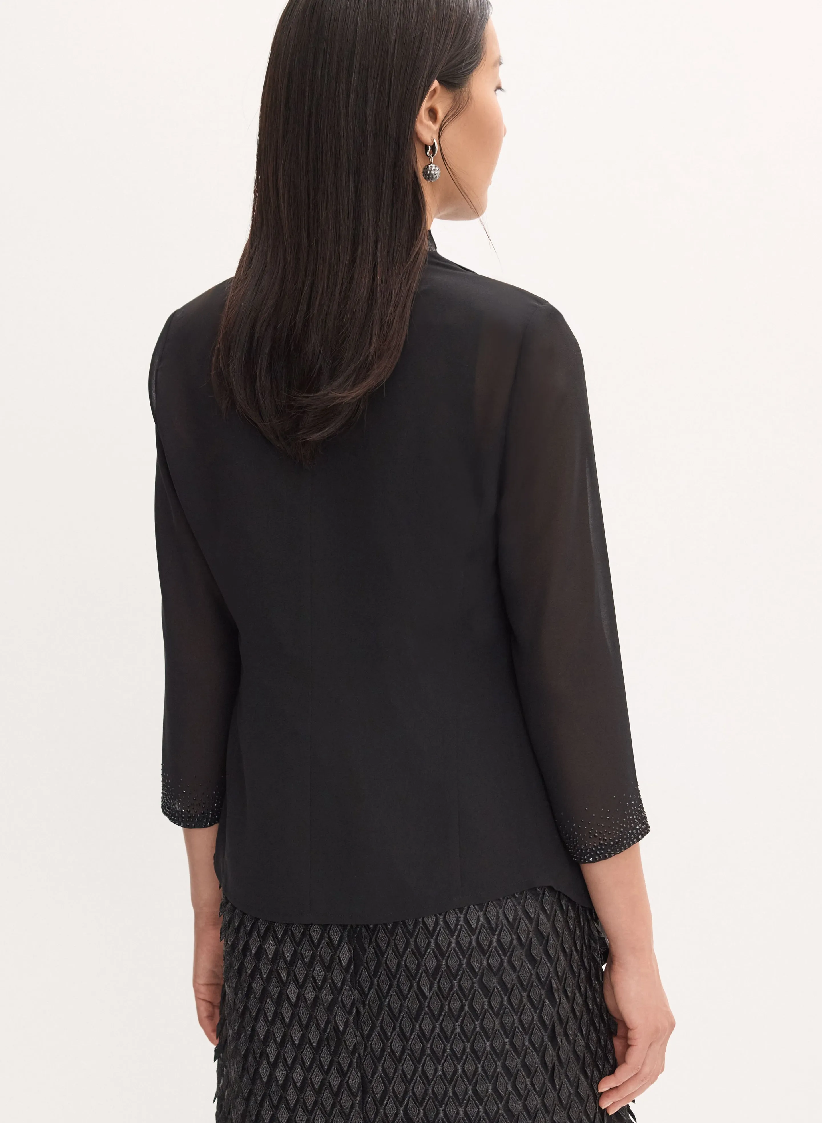 Stud Embellished Sheer Bolero sold by Melanie Lyne product image thumbnail 4