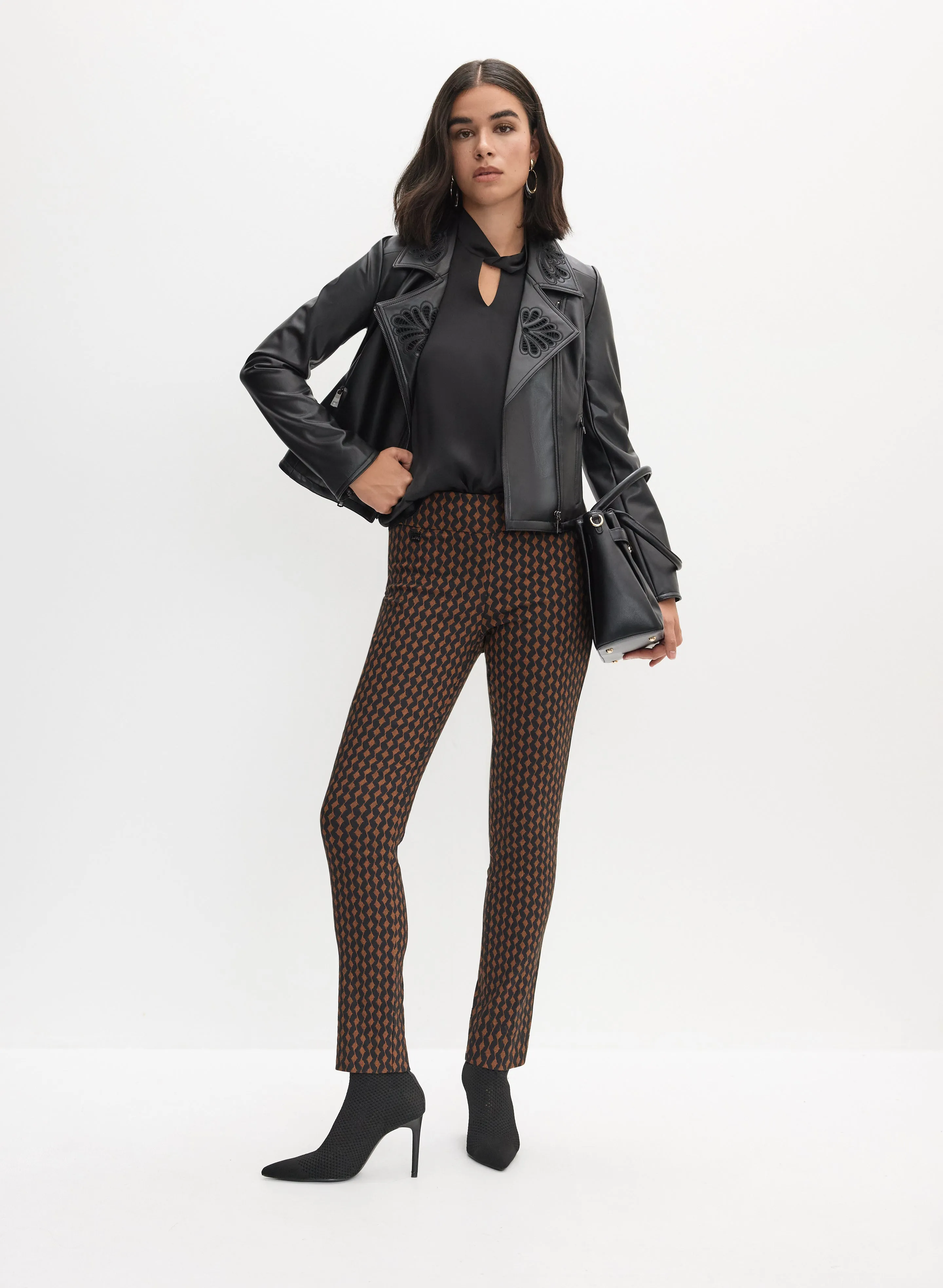 Joseph Ribkoff - Geometric Print Pull-On Pants sold by Melanie Lyne product image thumbnail 3