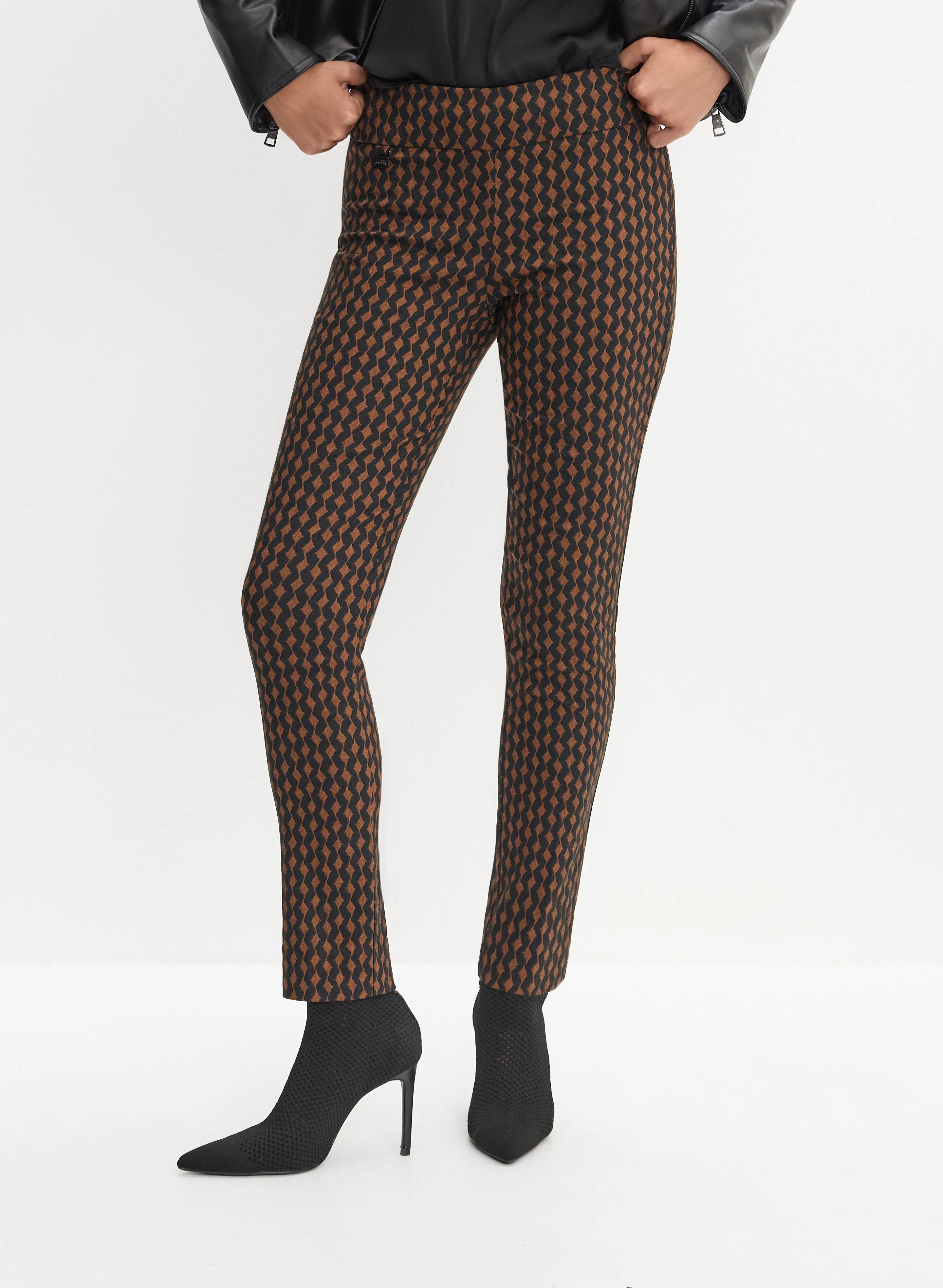 Joseph Ribkoff - Geometric Print Pull-On Pants sold by Melanie Lyne