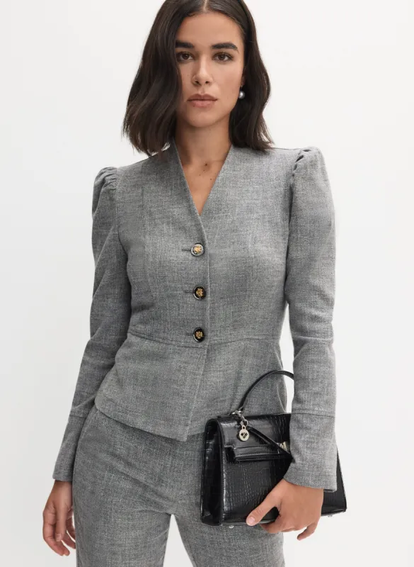 Joseph Ribkoff - Puff Sleeve Blazer sold by Melanie Lyne