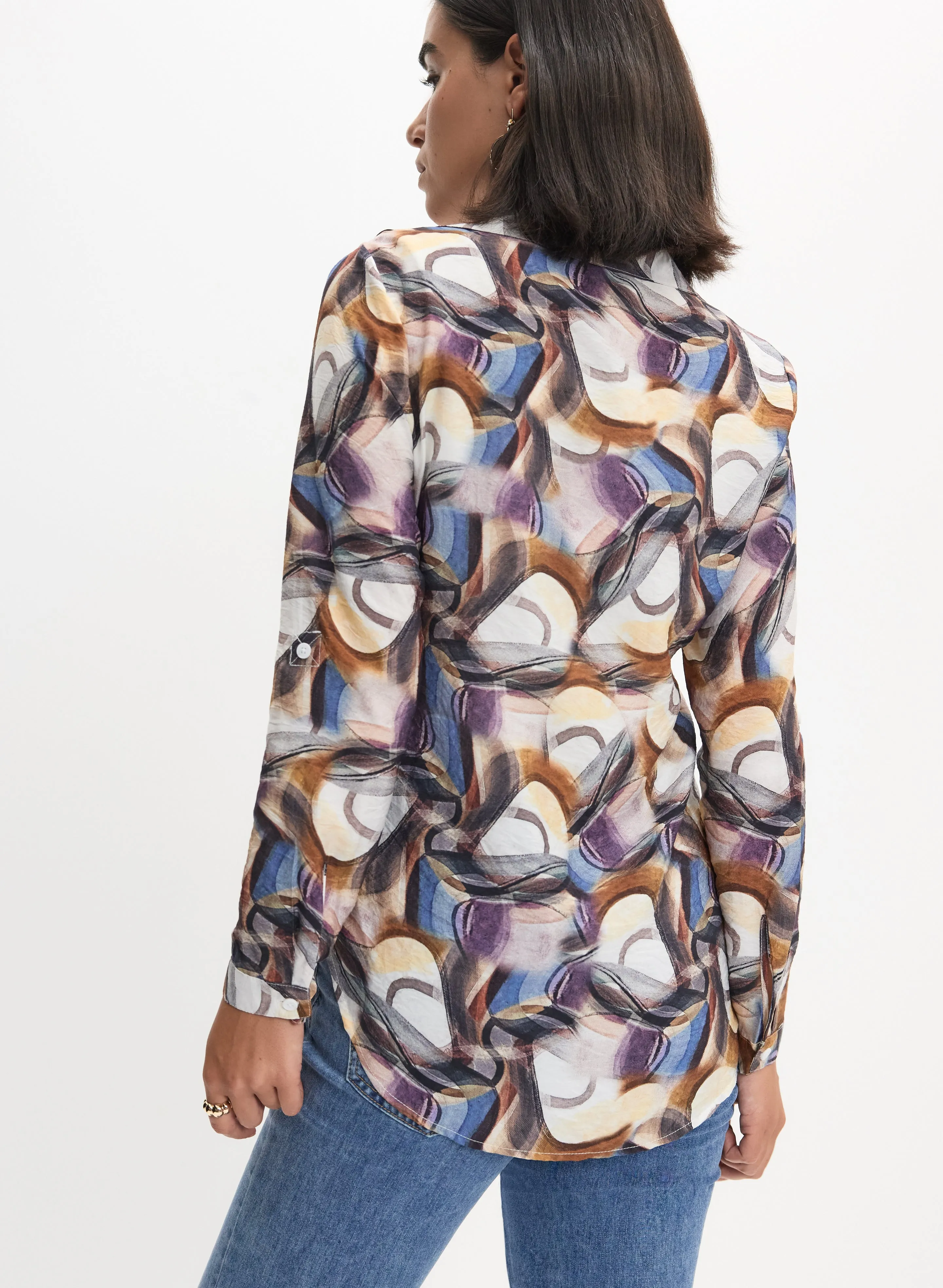 Abstract Print Blouse sold by Melanie Lyne product image thumbnail 4