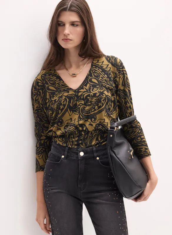 Graphic Paisley Print Top sold by Melanie Lyne